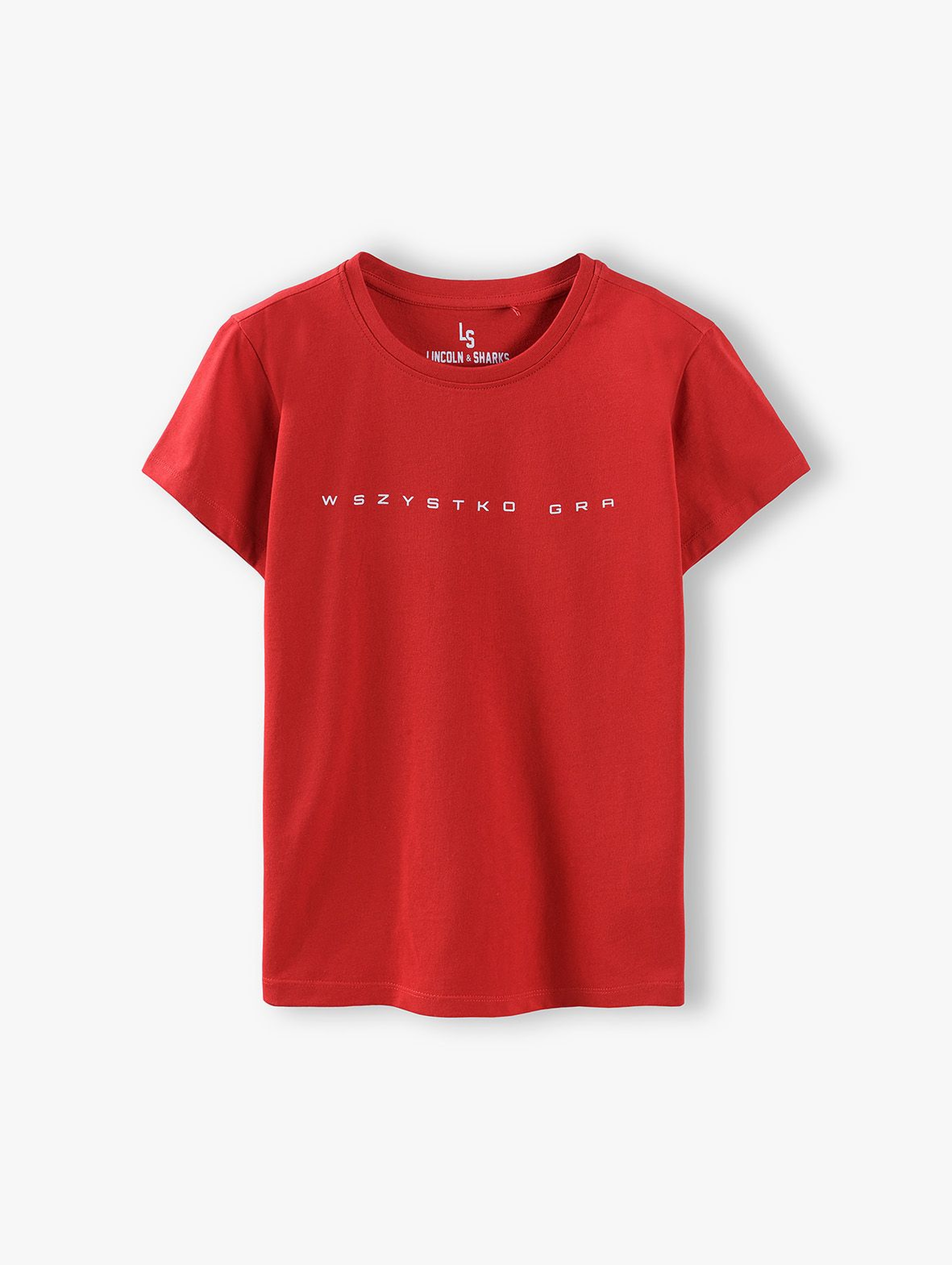 T-shirt chłopięcy czerwony- Wszystko Gra