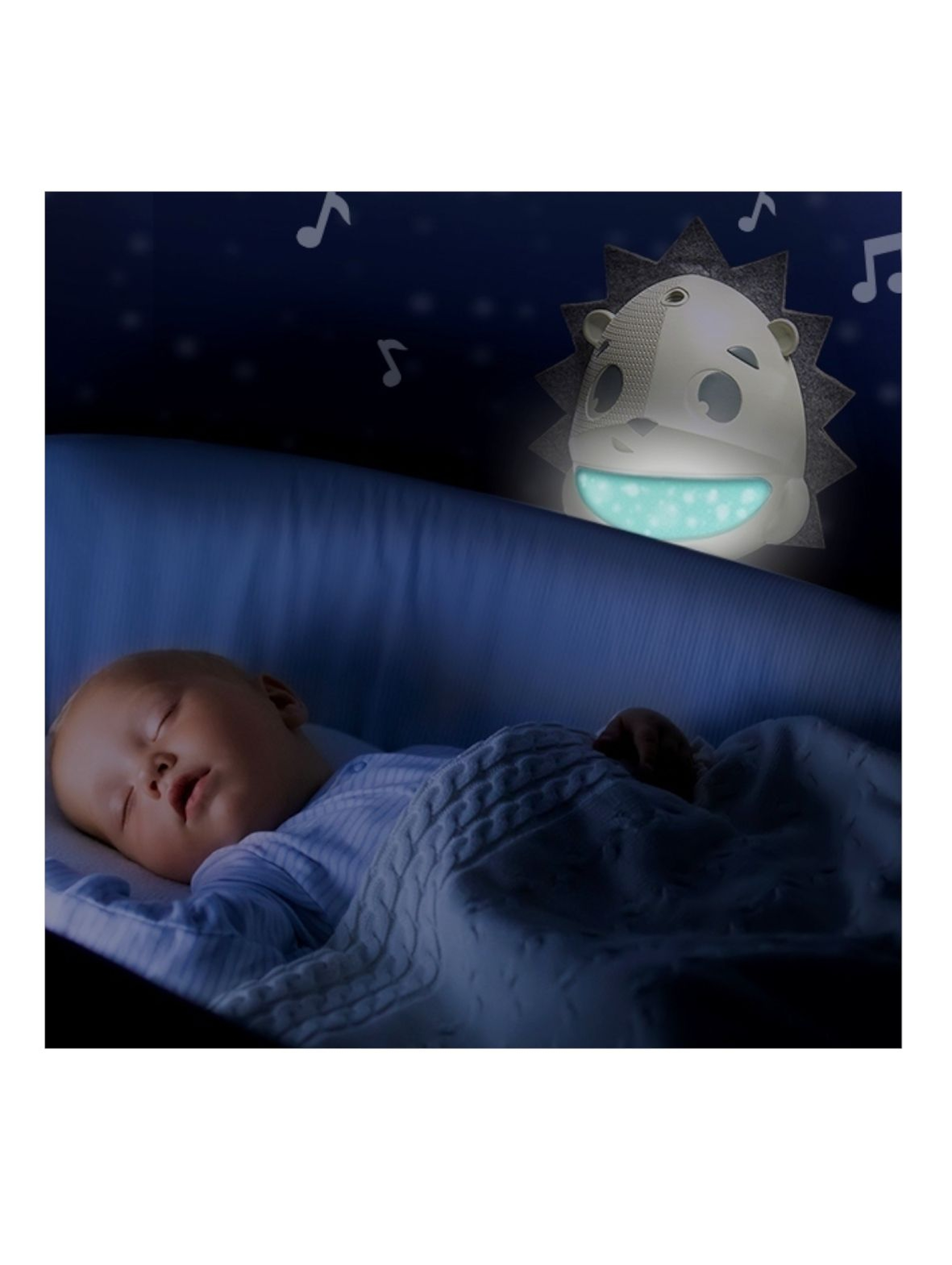Projektor/Pozytywka/Lampka z sensorem płaczu - Jeż