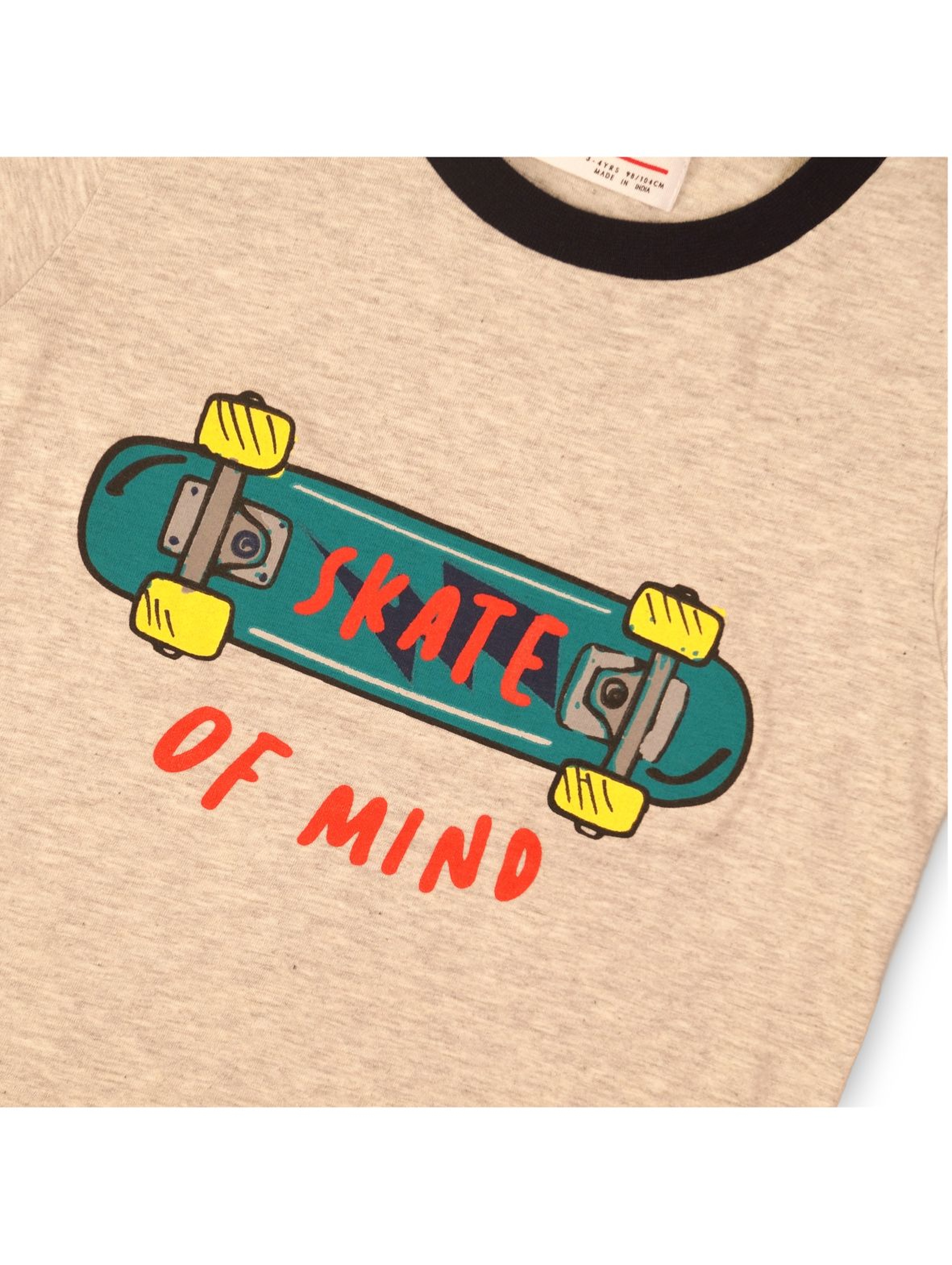 T-shirt chłopięcy ecru Skate