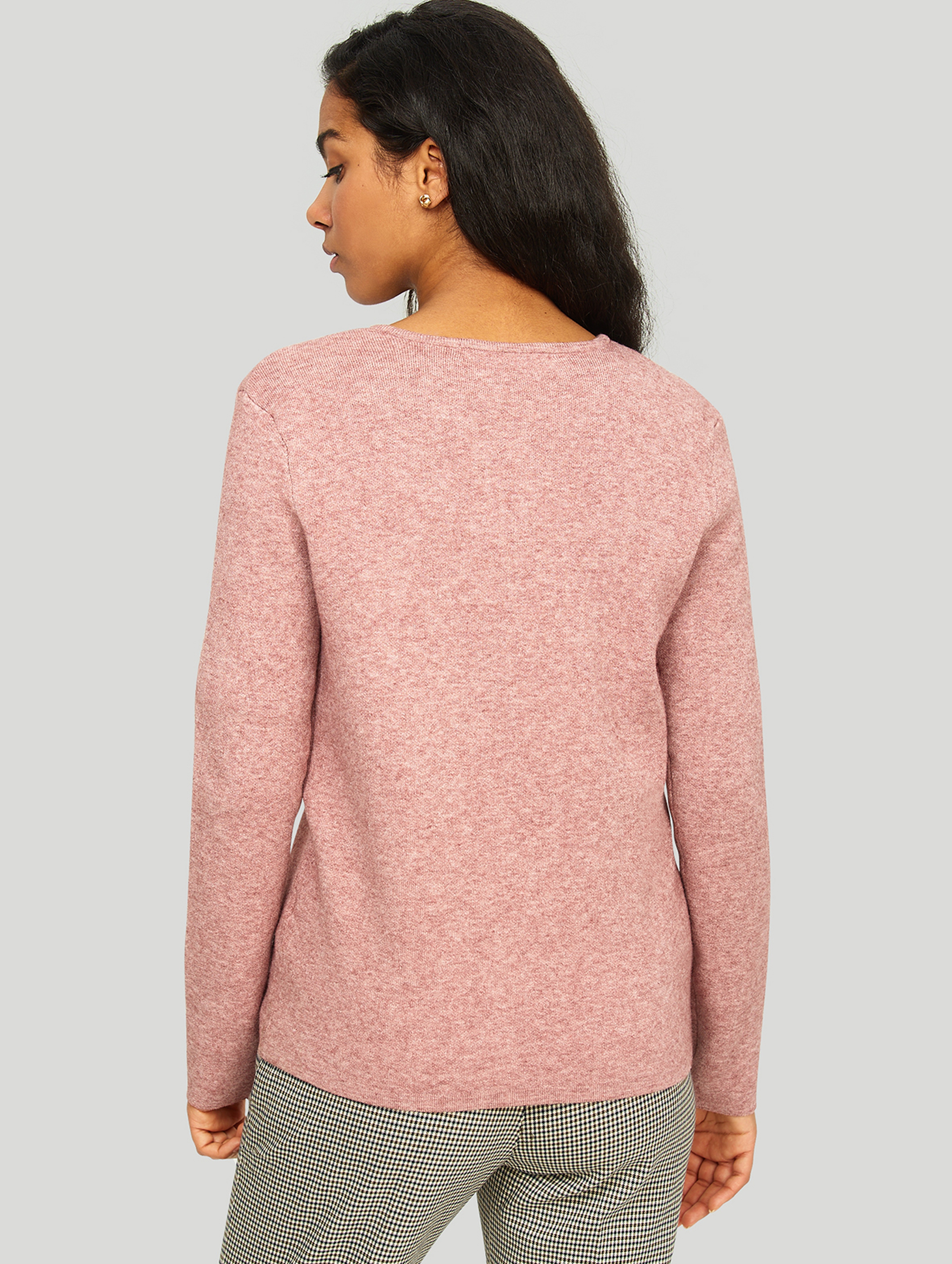 Sweter damski zapinany na guziki - różowy