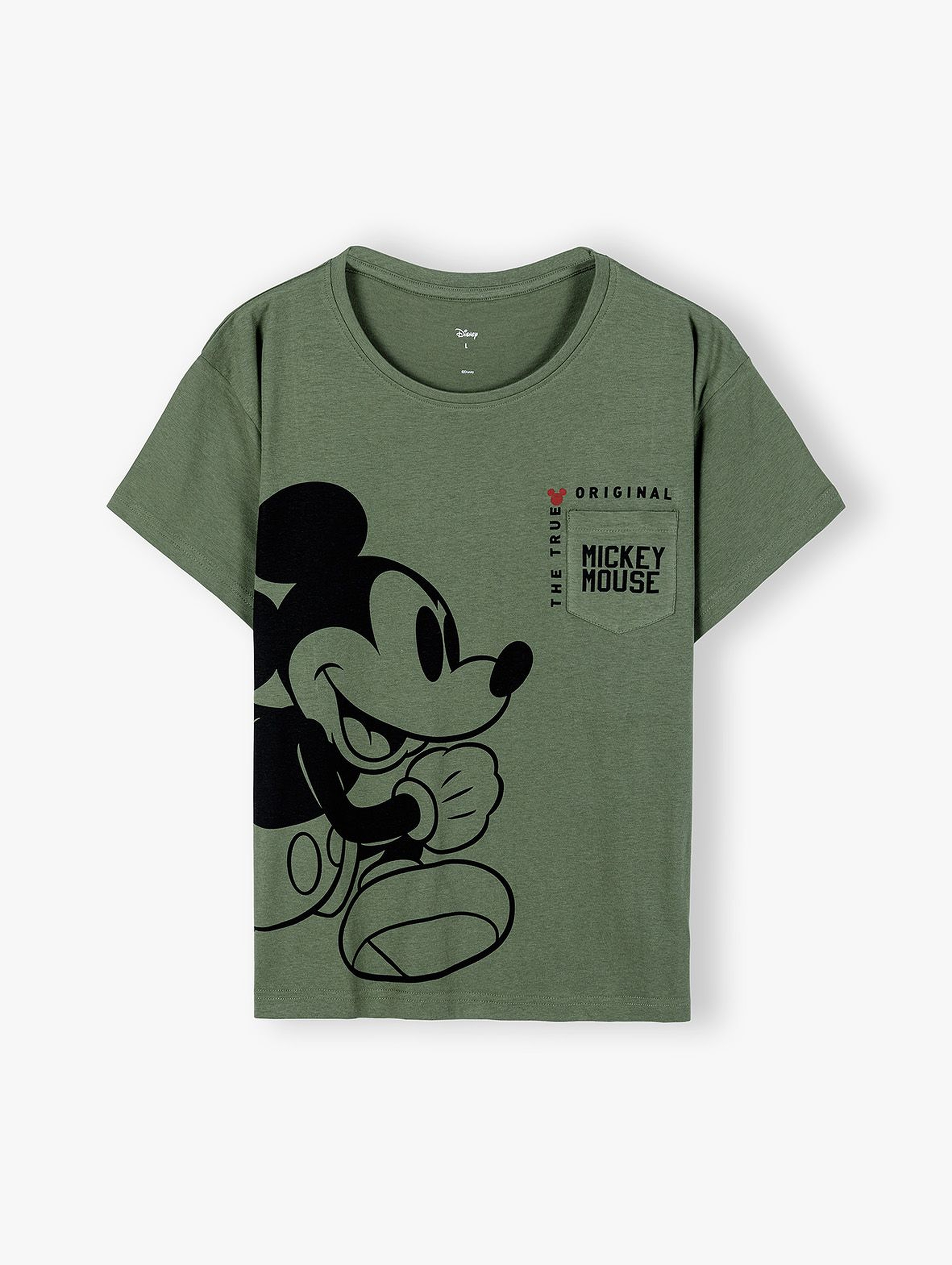 Koszulka damska z krótkim rękawem Mickey  -zielona