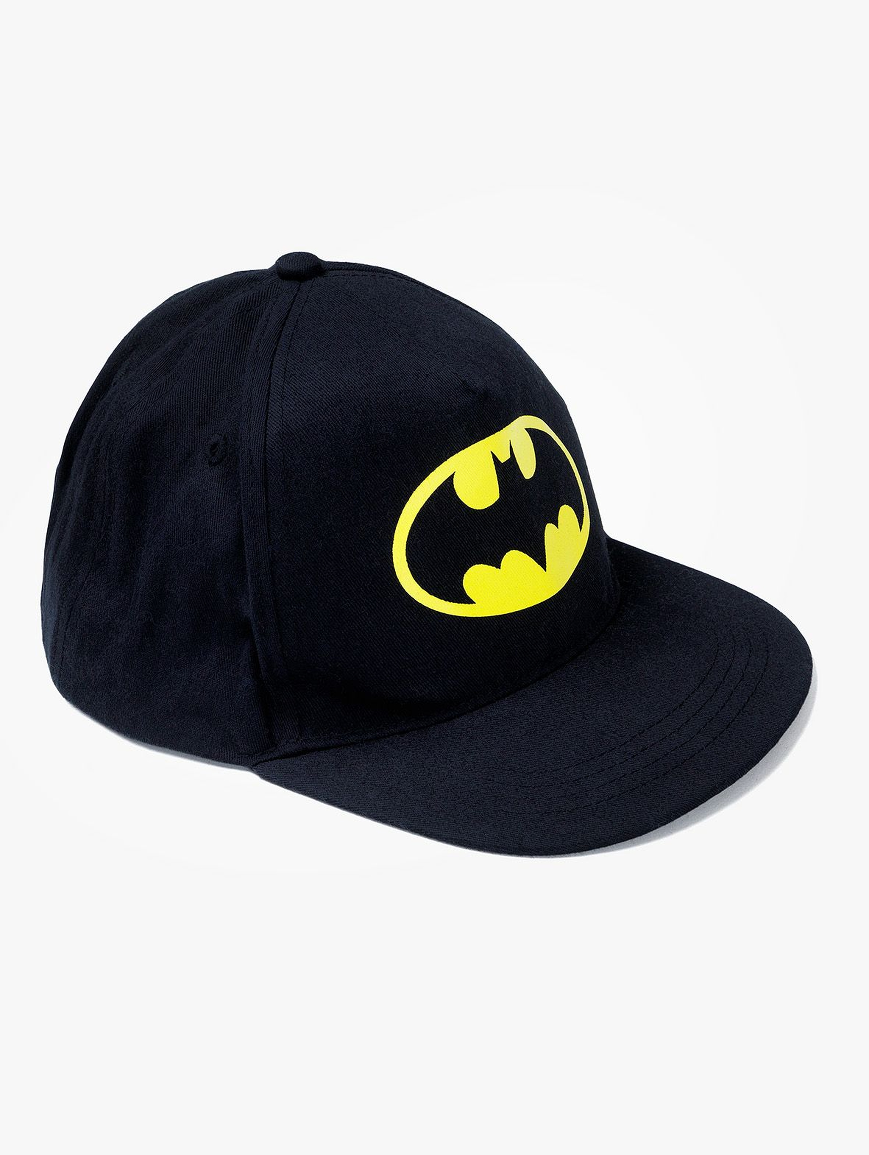 Bawełniana czapka chłopięca z daszkiem Batman - czarna