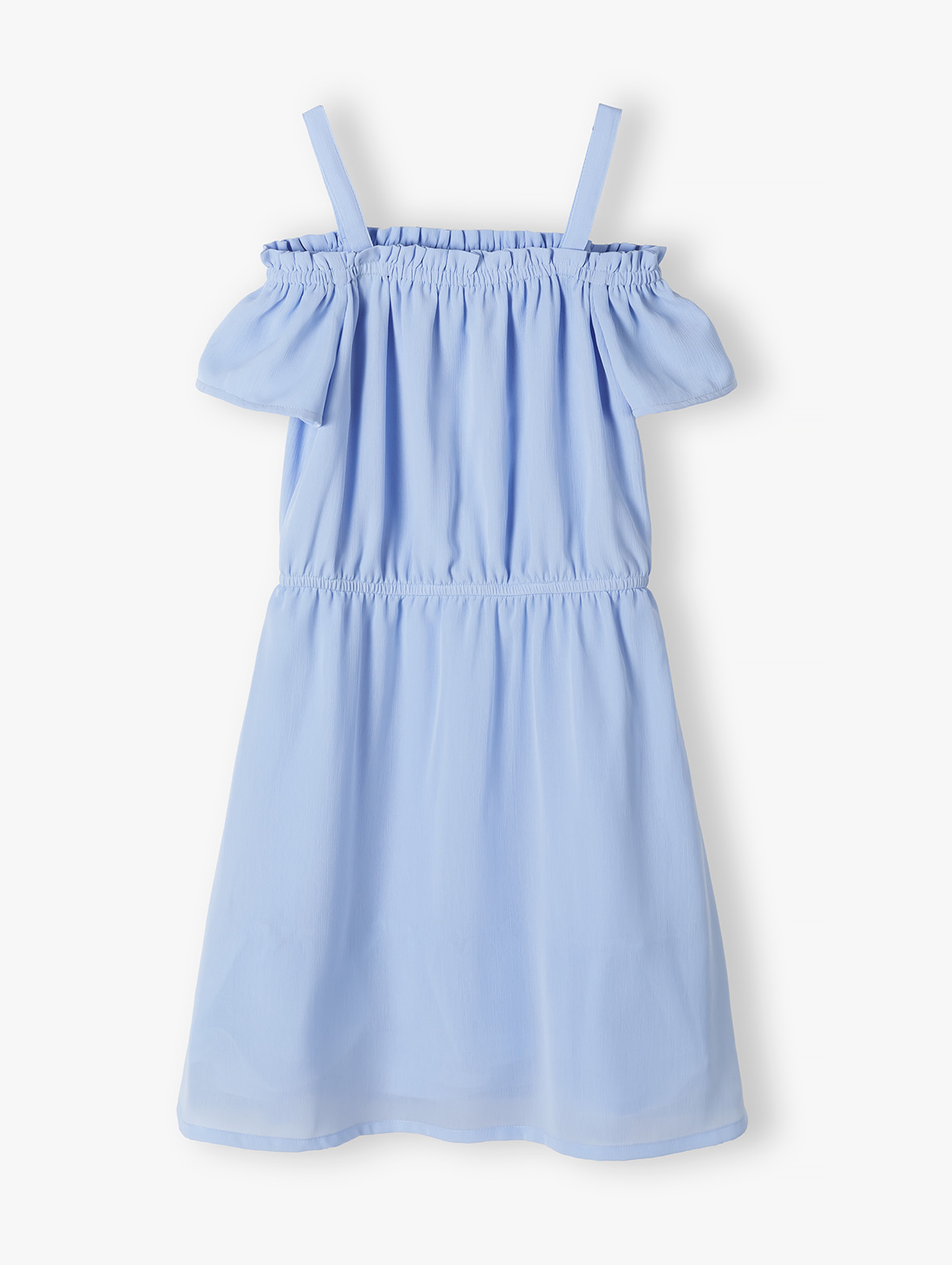 Niebieska sukienka hiszpanka dla dziewczynki