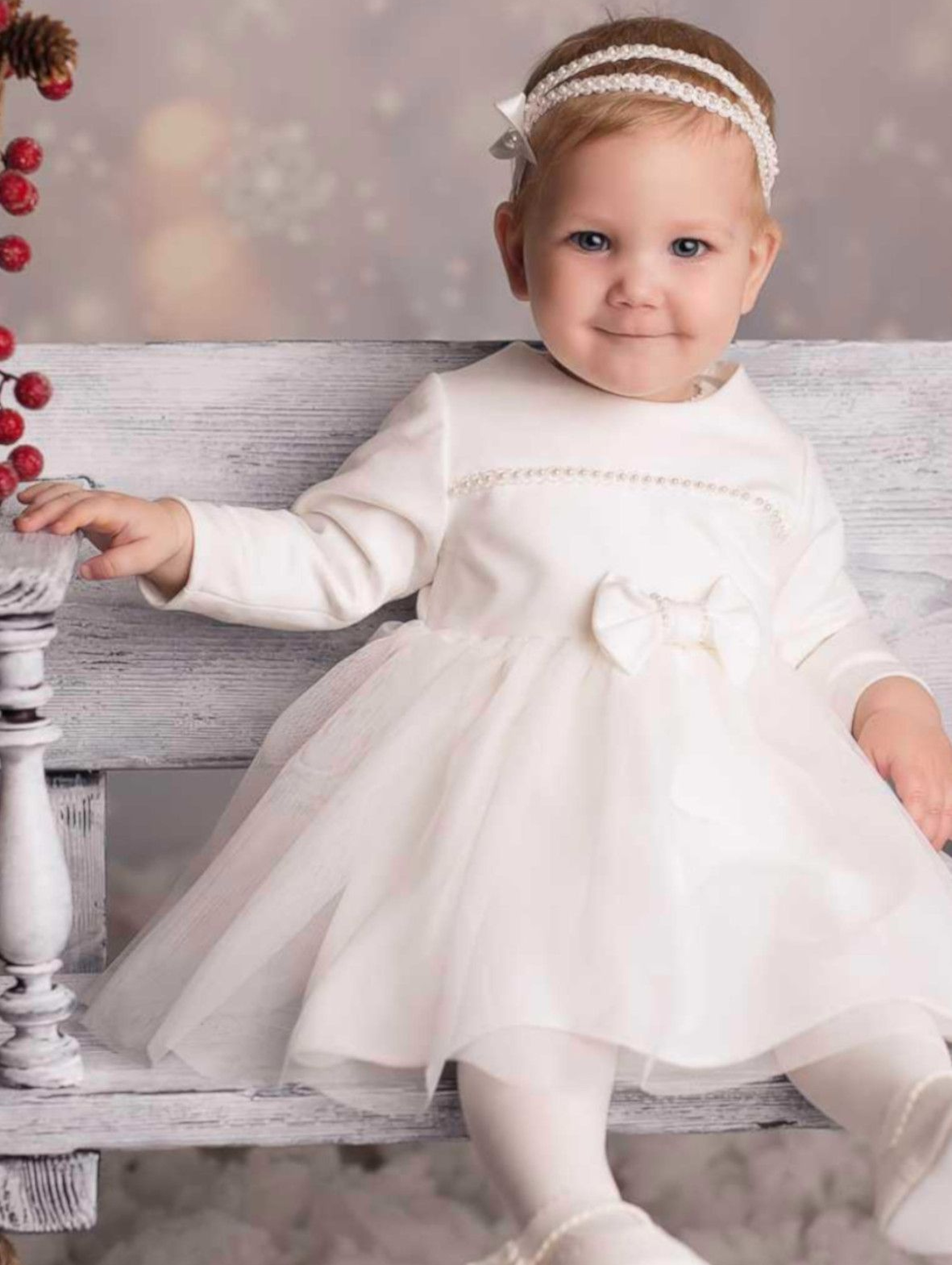 Sukienka niemowlęca do chrztu- Klara