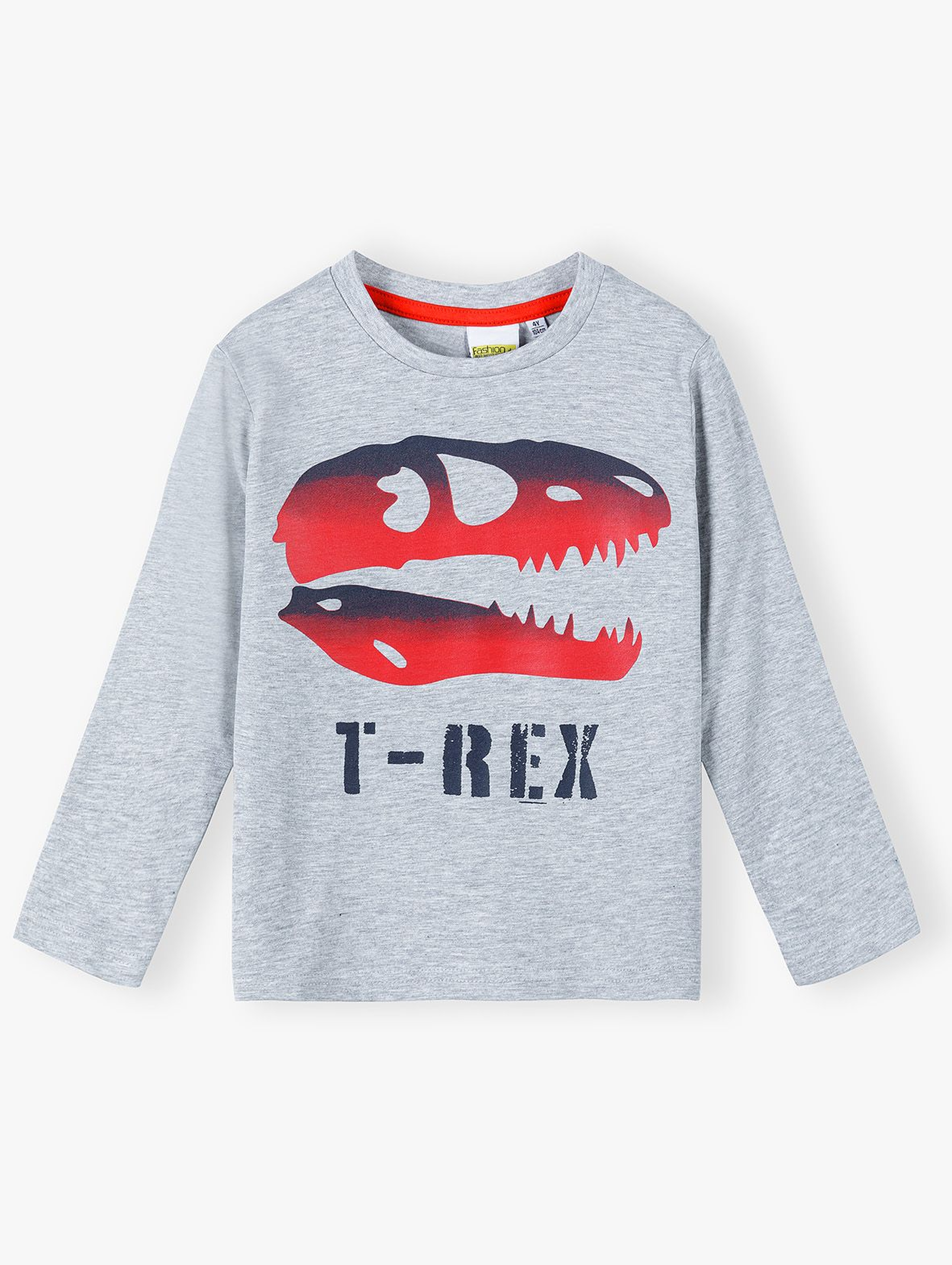 Bluzka chłopięca z długim rękawem T-Rex