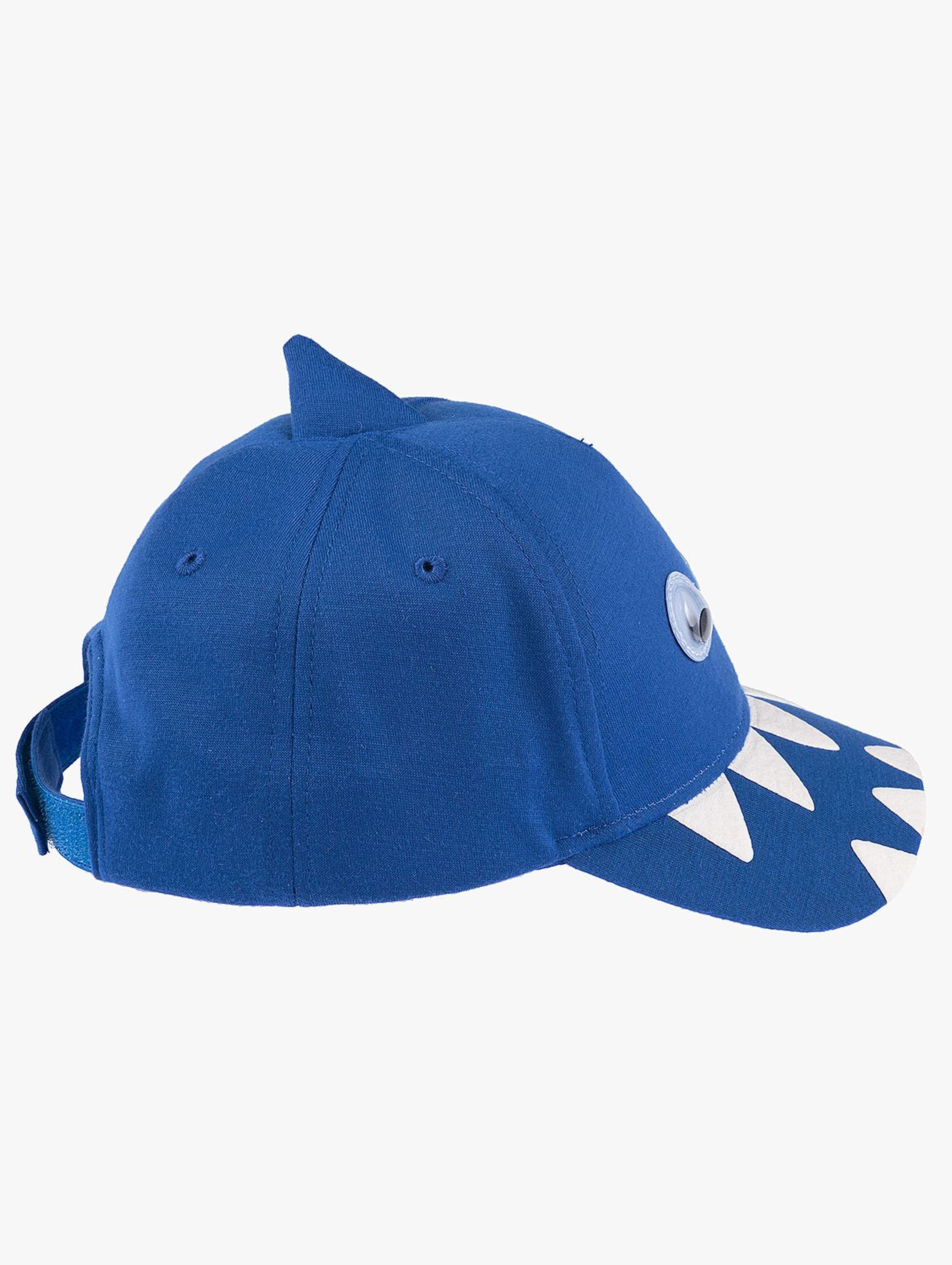 Czapka z daszkiem- niebieska- rekin
