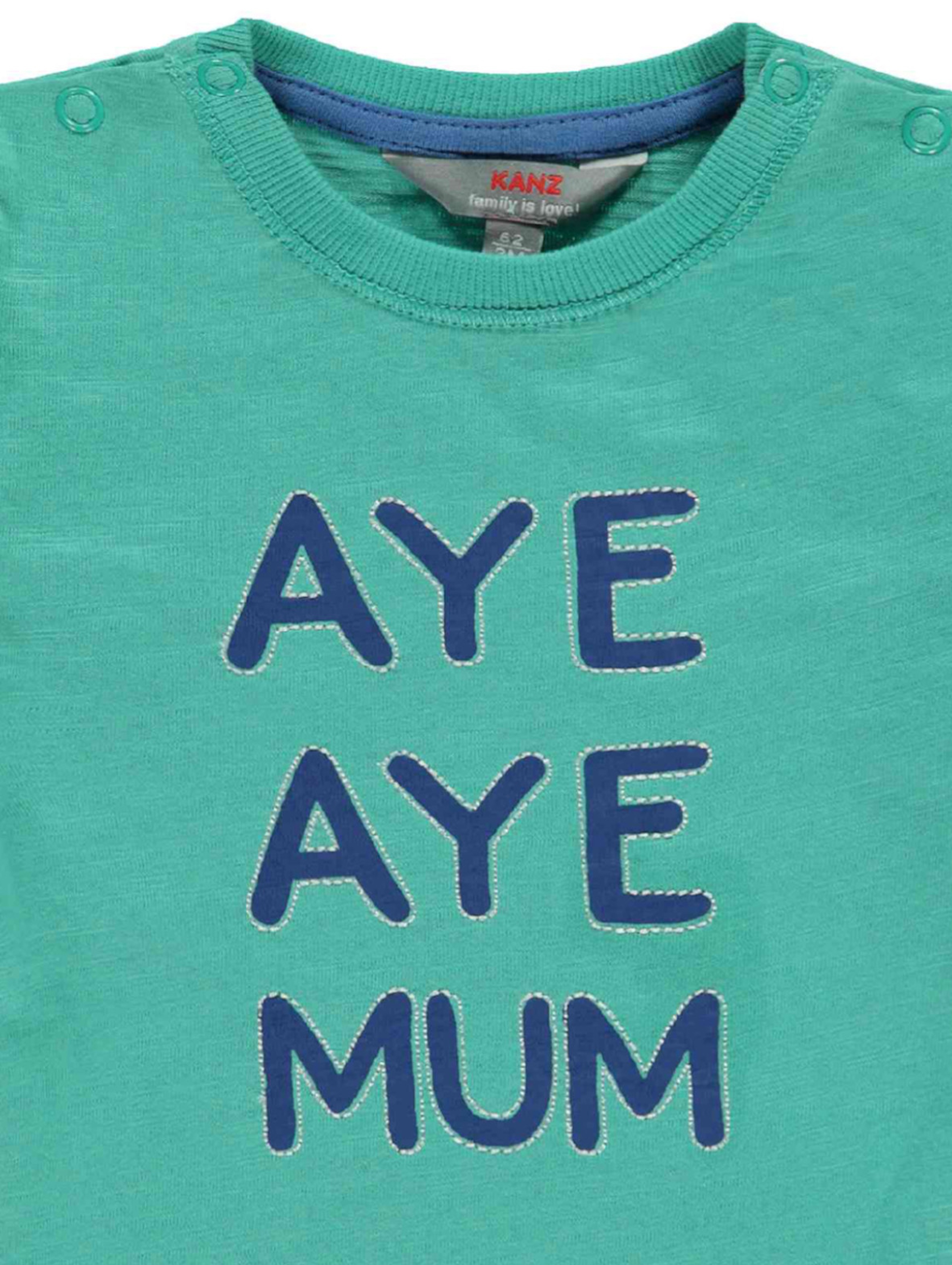 T-shirt chłopięcy niemowlęca niebieski Aye Aye Mum