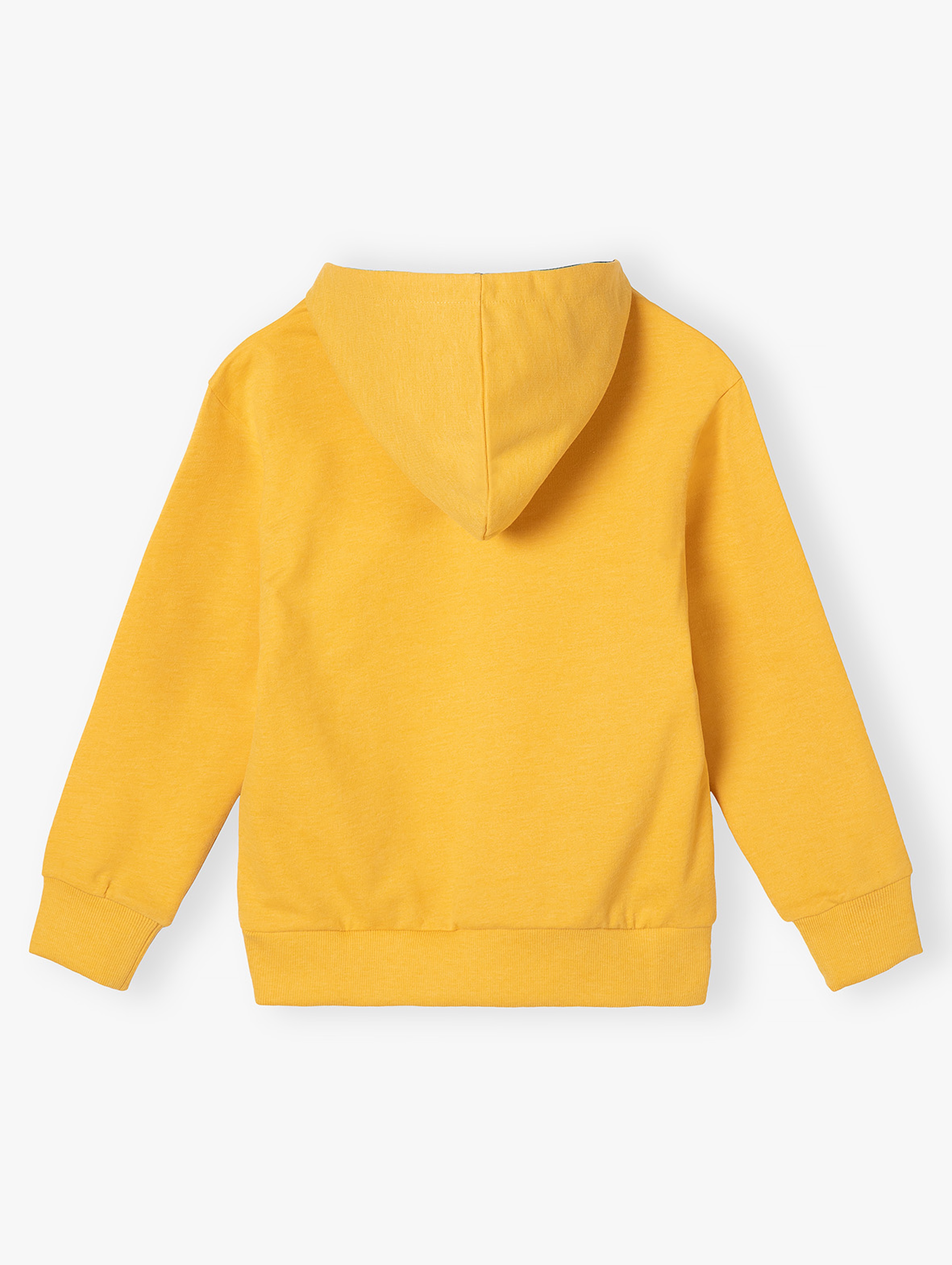 Żółta bluza dla chłopca bawełniana z kapturem - Niezłe Ziółko