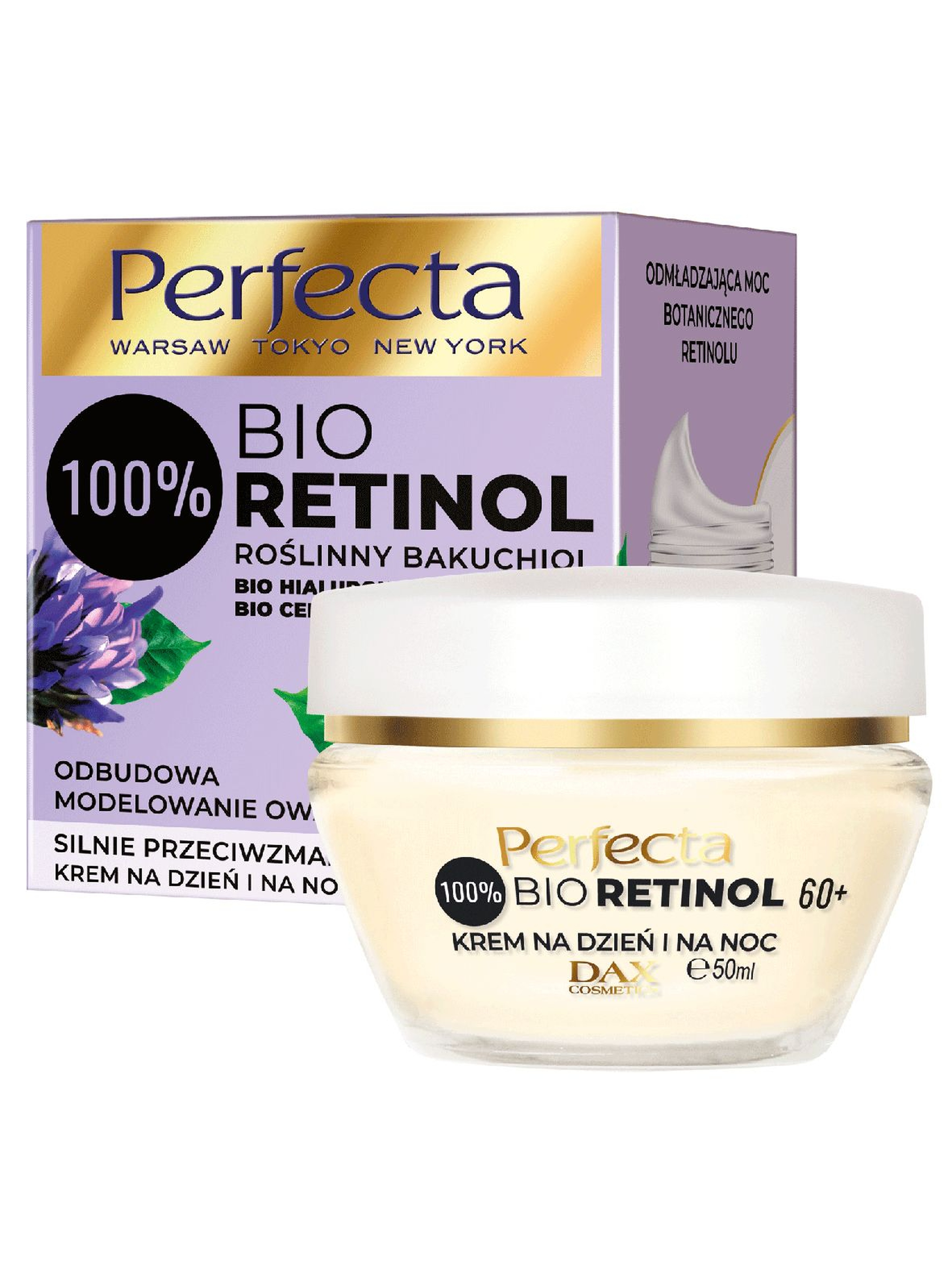 Perfecta Bio Retinol, krem do twarzy na dzień i na noc 60+, 50 ml