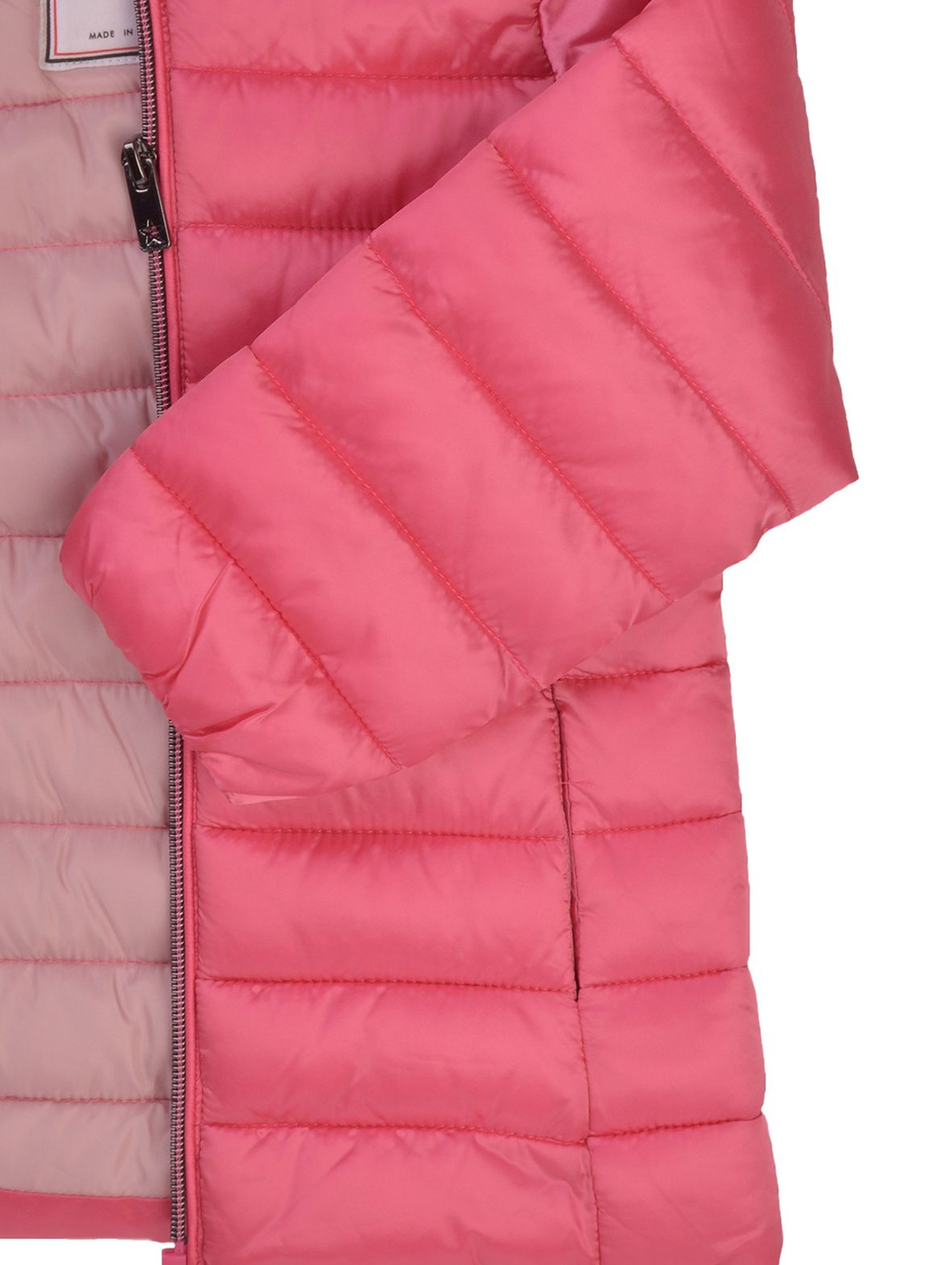 Różowa pikowana kurtka dla dziewczynki - Minotti