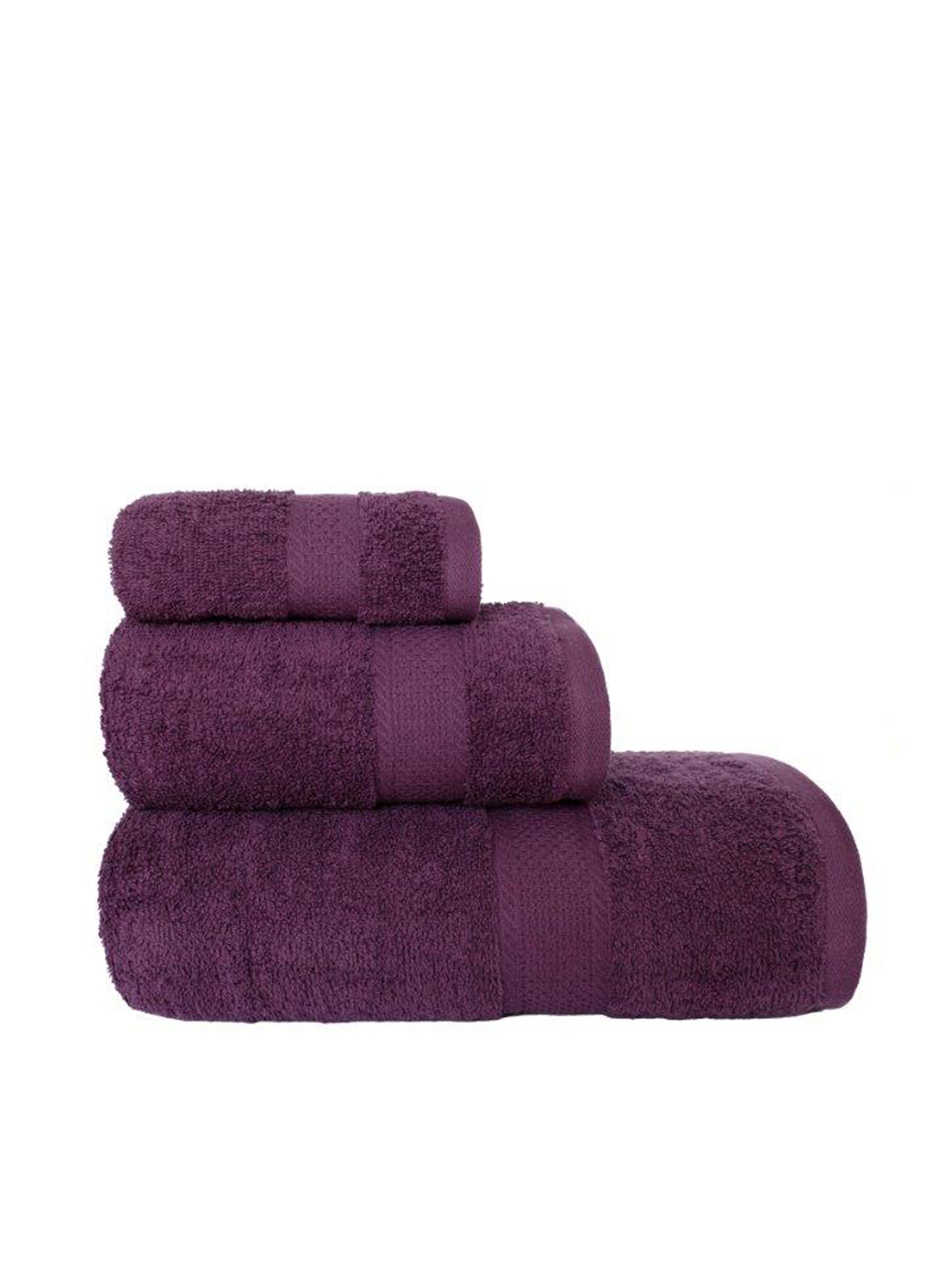 Bawełniany ręcznik 50x90 cm fioletowy