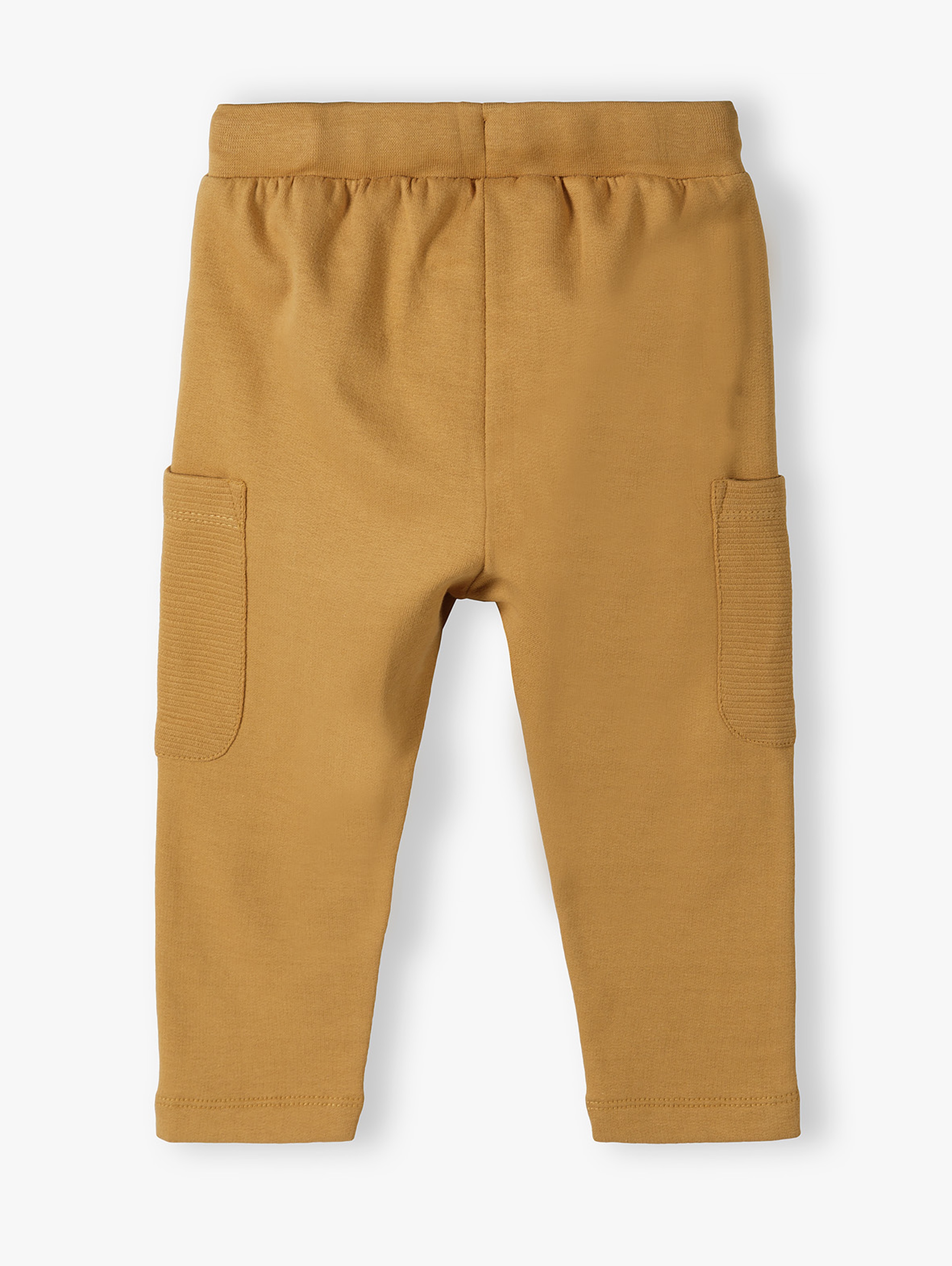 Bawełniane spodnie dresowe niemowlęce z kieszeniami