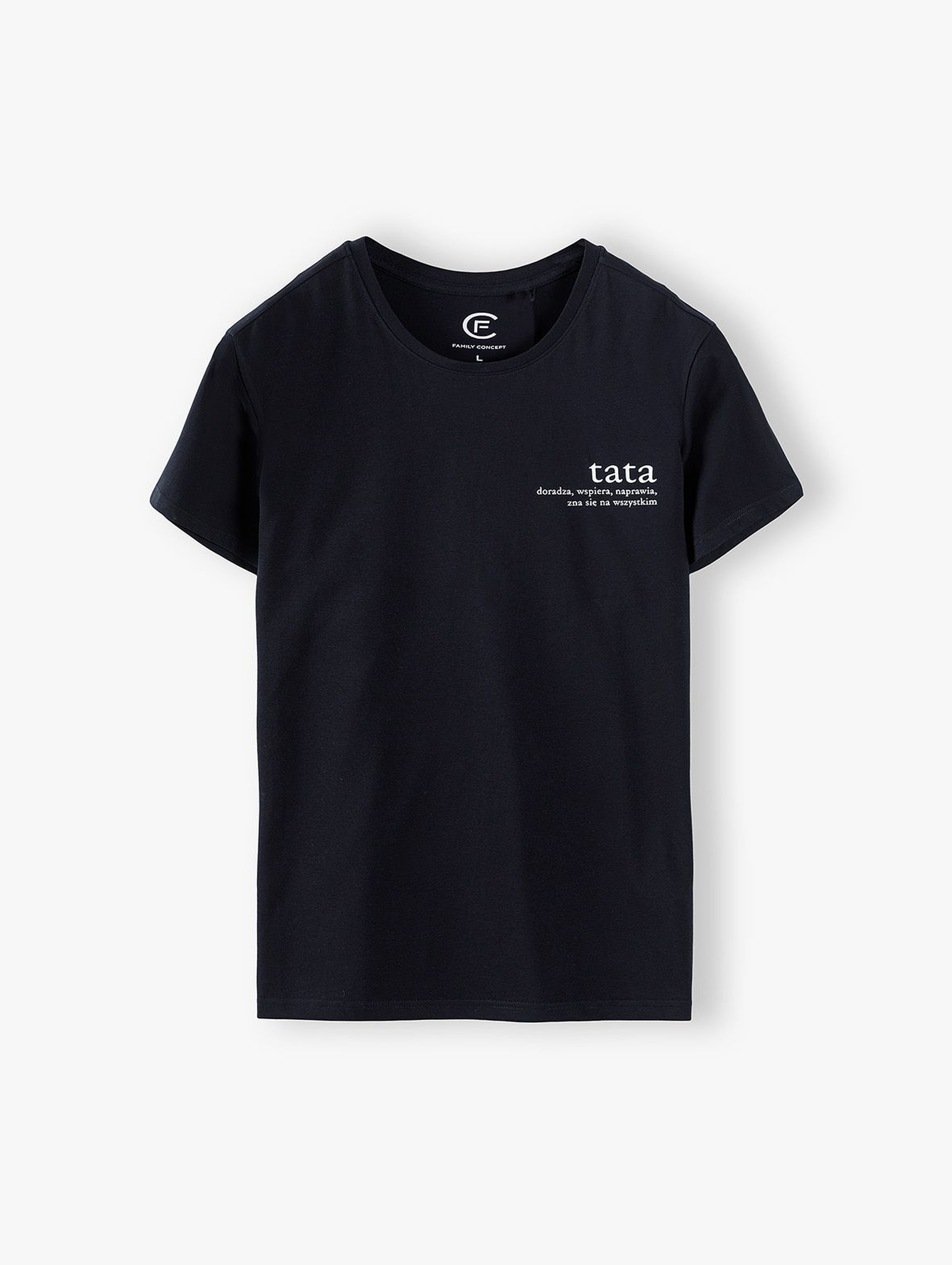 Bawełniany t-shirt męski Tata - ubrania dla rodziny