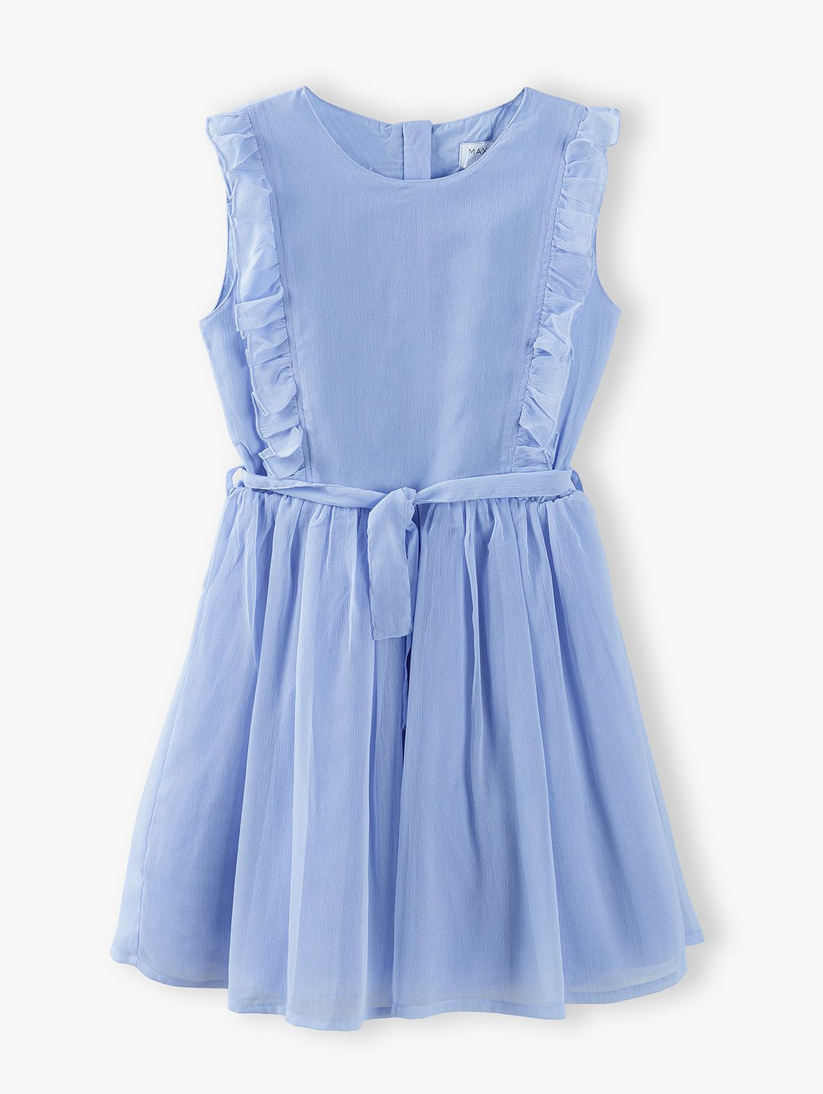 Sukienka z kokardką - niebieska