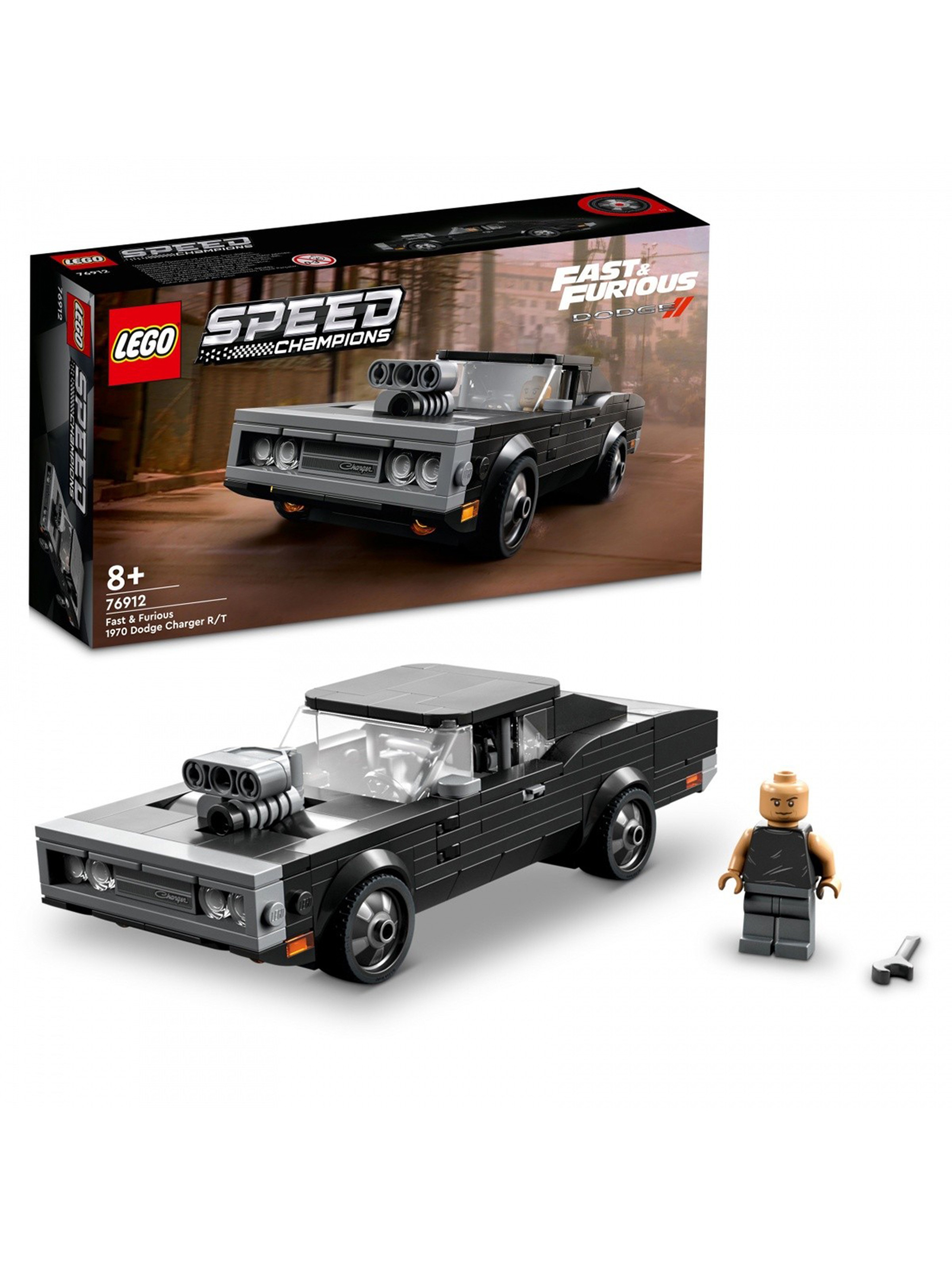 LEGO Speed Champions Fast & Furious 1970 - Dodge Charger R/T 76912 - 345 elementów, wiek 8+