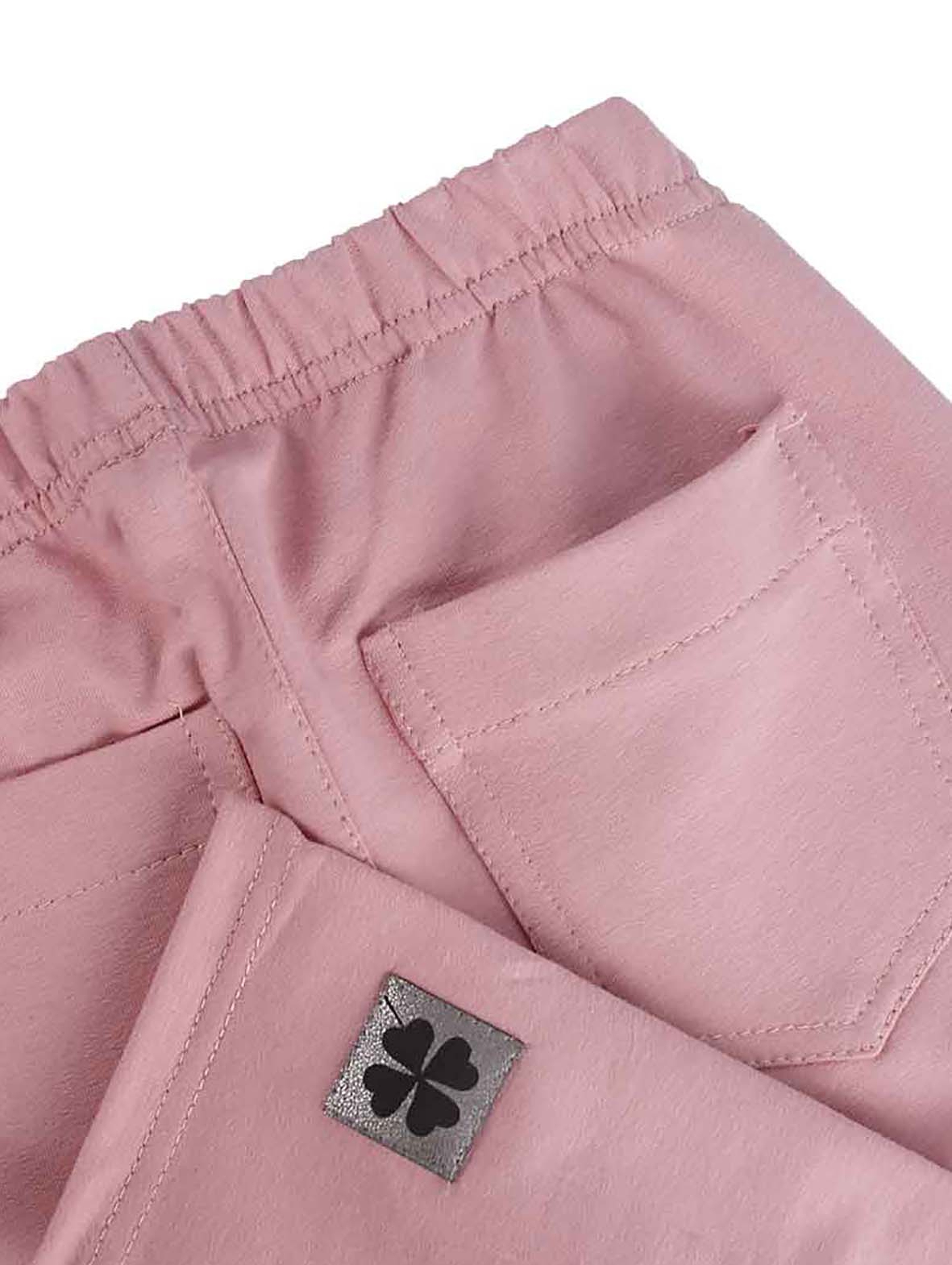 Różowe legginsy dla dziewczynki z kieszeniami Tup Tup