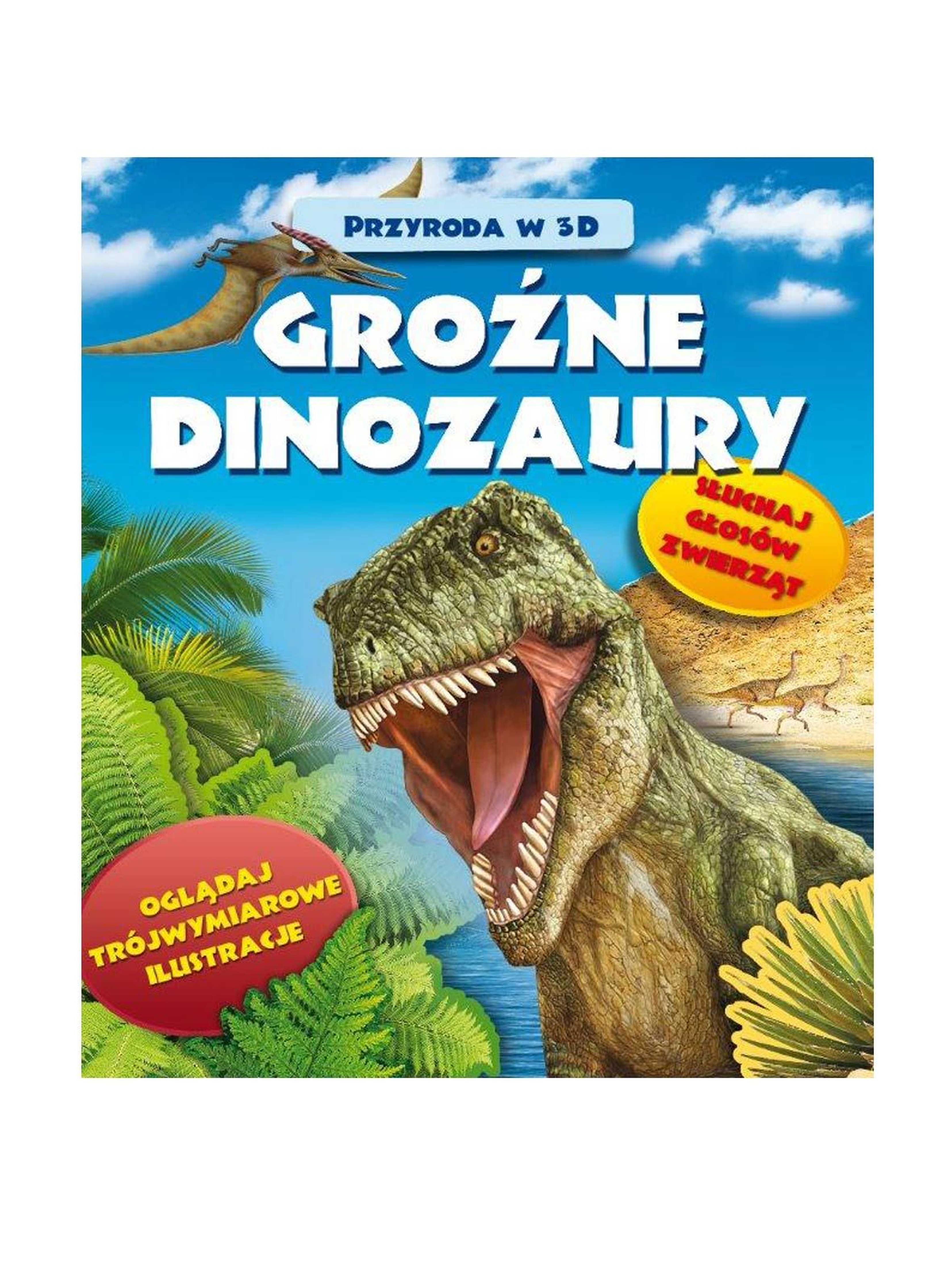 Groźne dinozaury - książka 3D