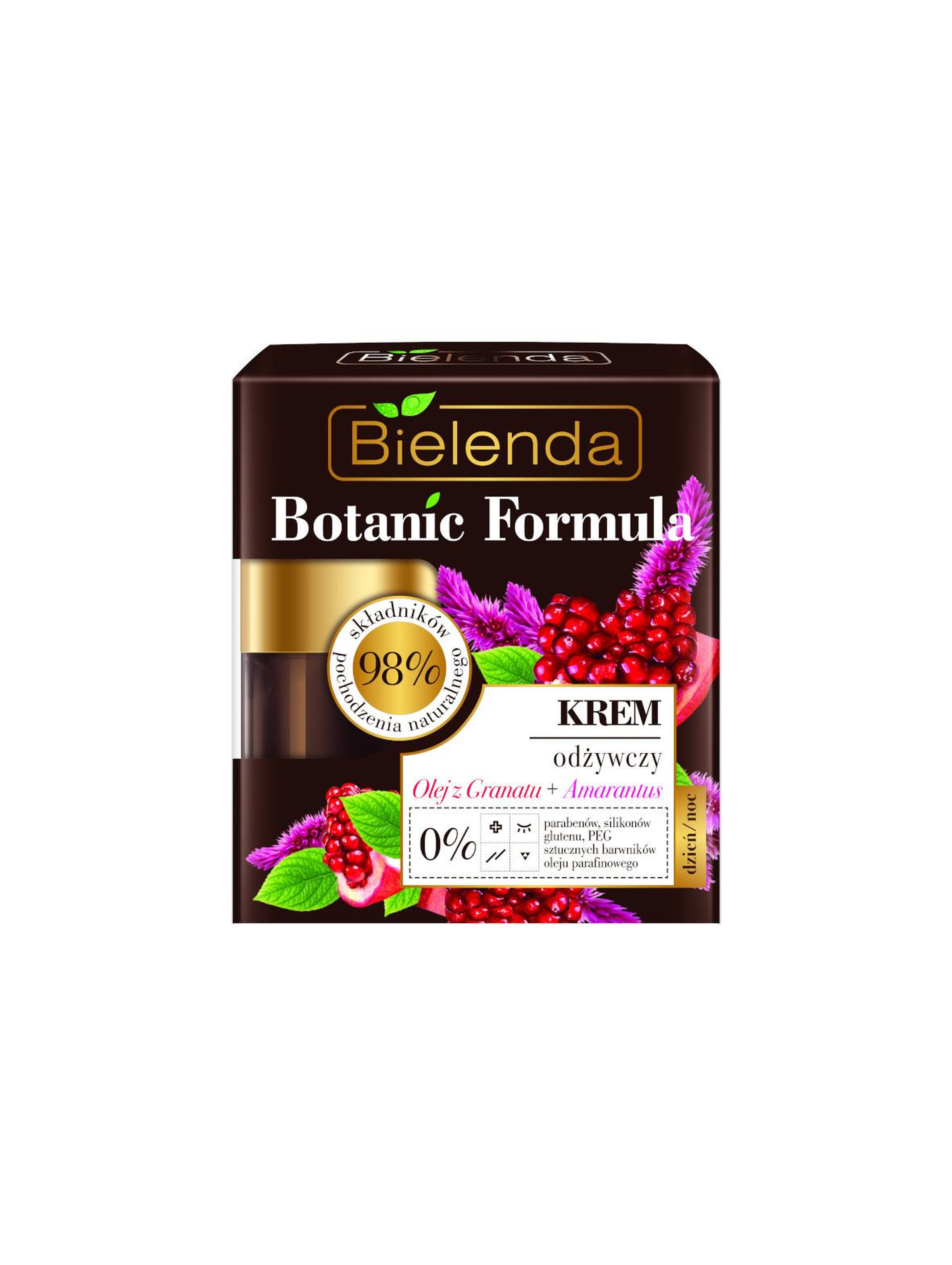 BOTANIC FORMULA Olej z Granatu + Amarantus Krem odżywczy dzień/ noc Bielenda - 50 ml