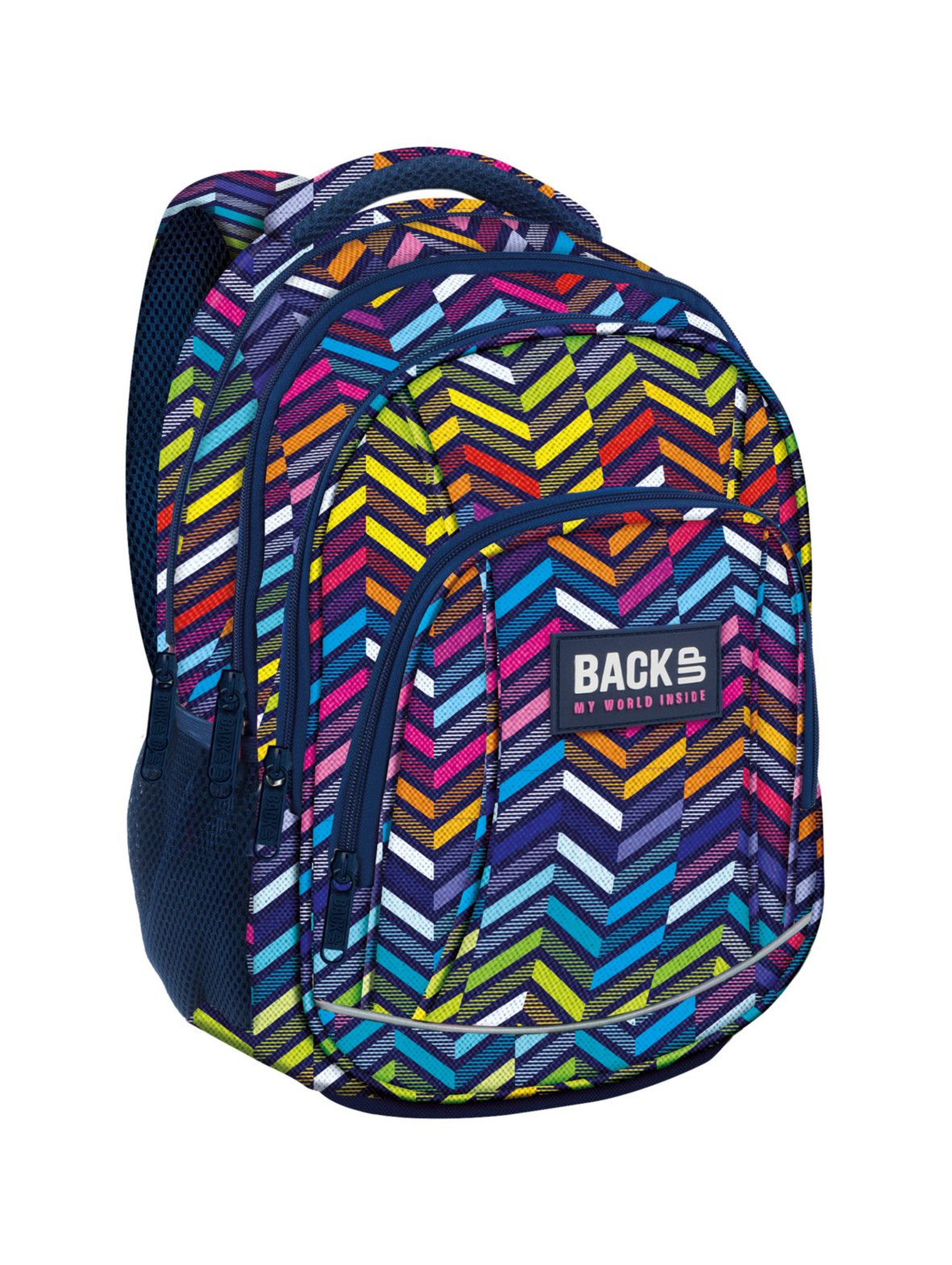 Kolorowy plecak do szkoły-4komorowy
