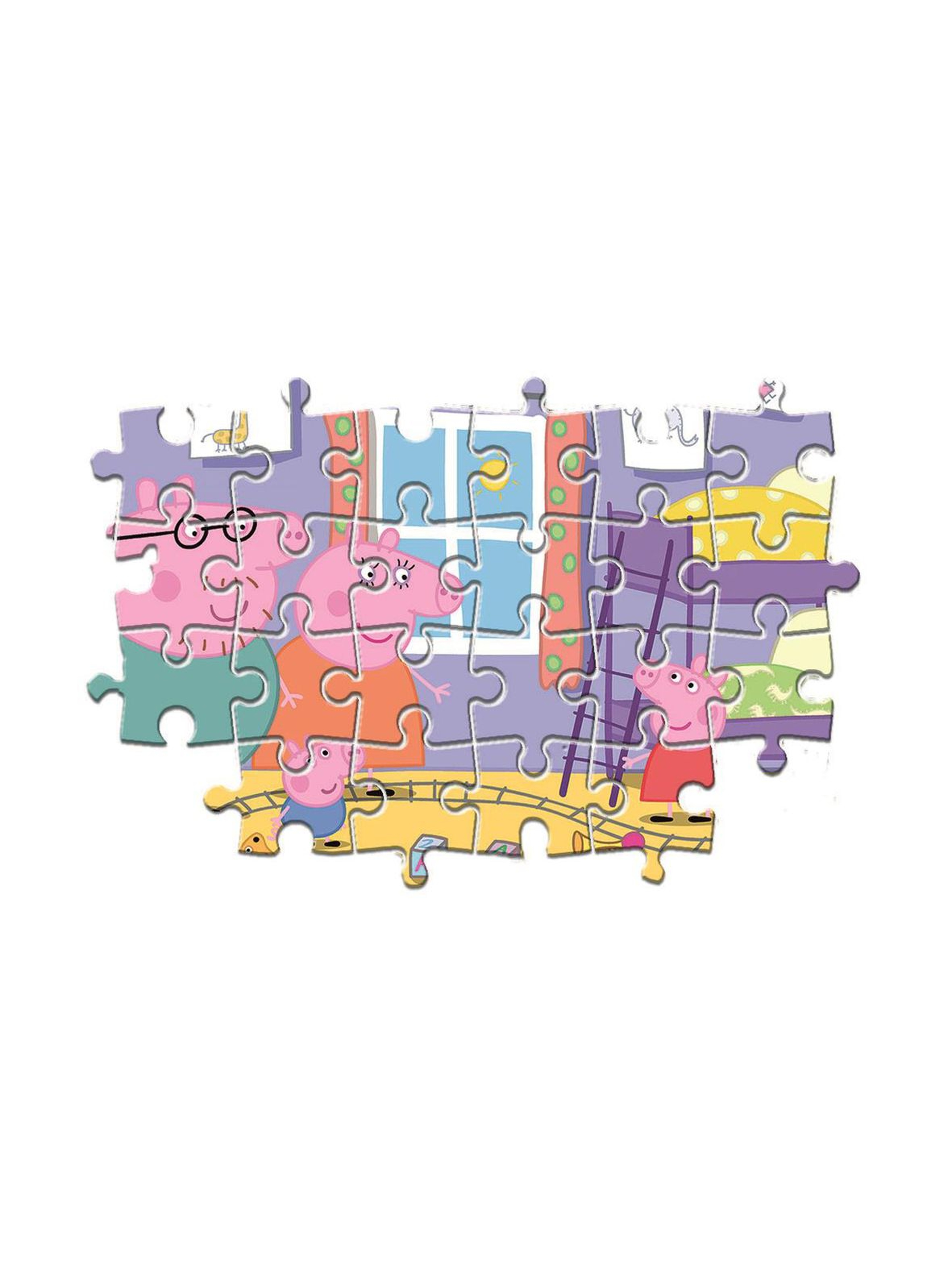 Puzzle Maxi Super Color Świnka Peppa - 60 elementów - wiek 4+