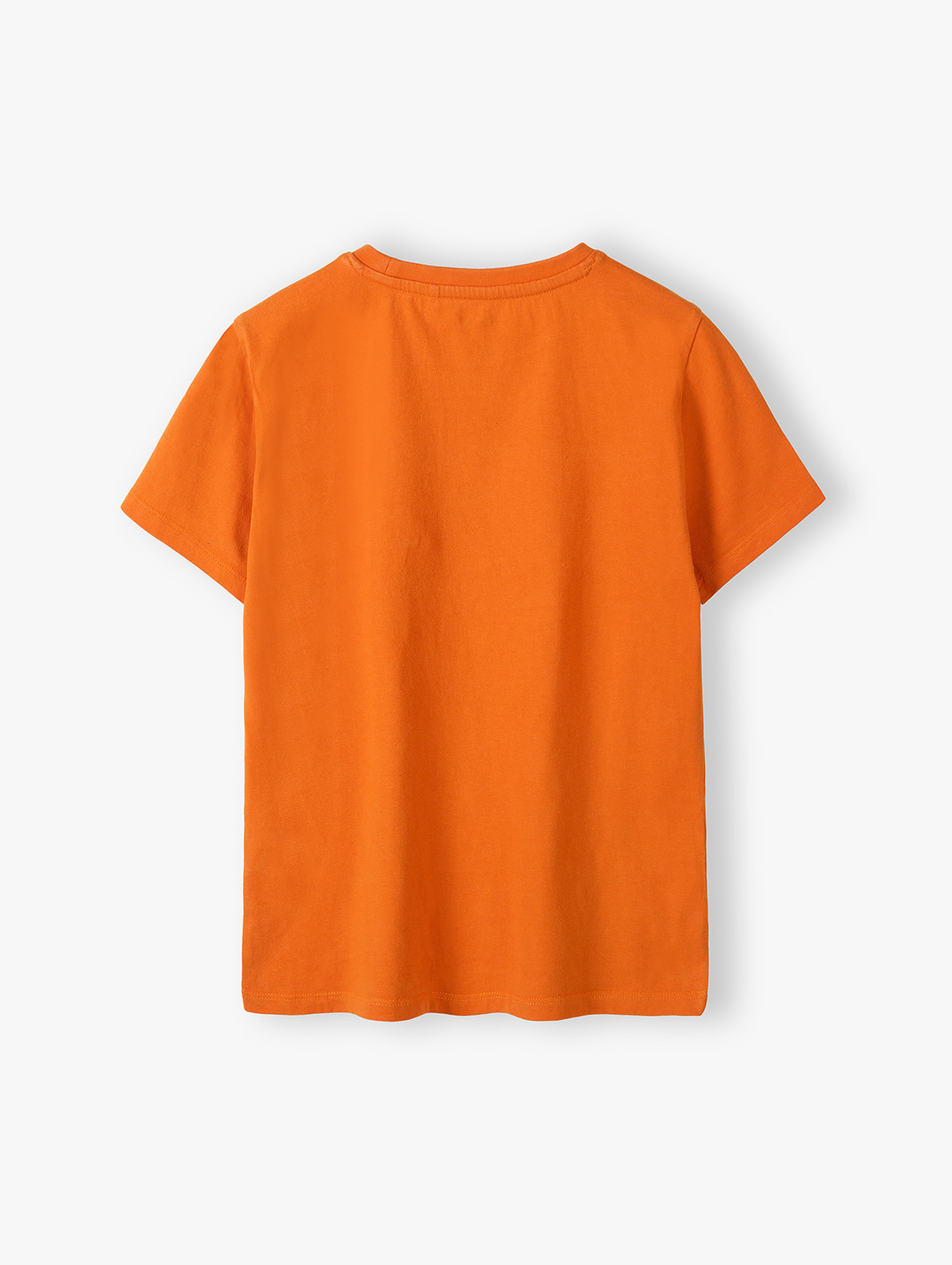 Pomarańczowy gładki t-shirt dla dziecka