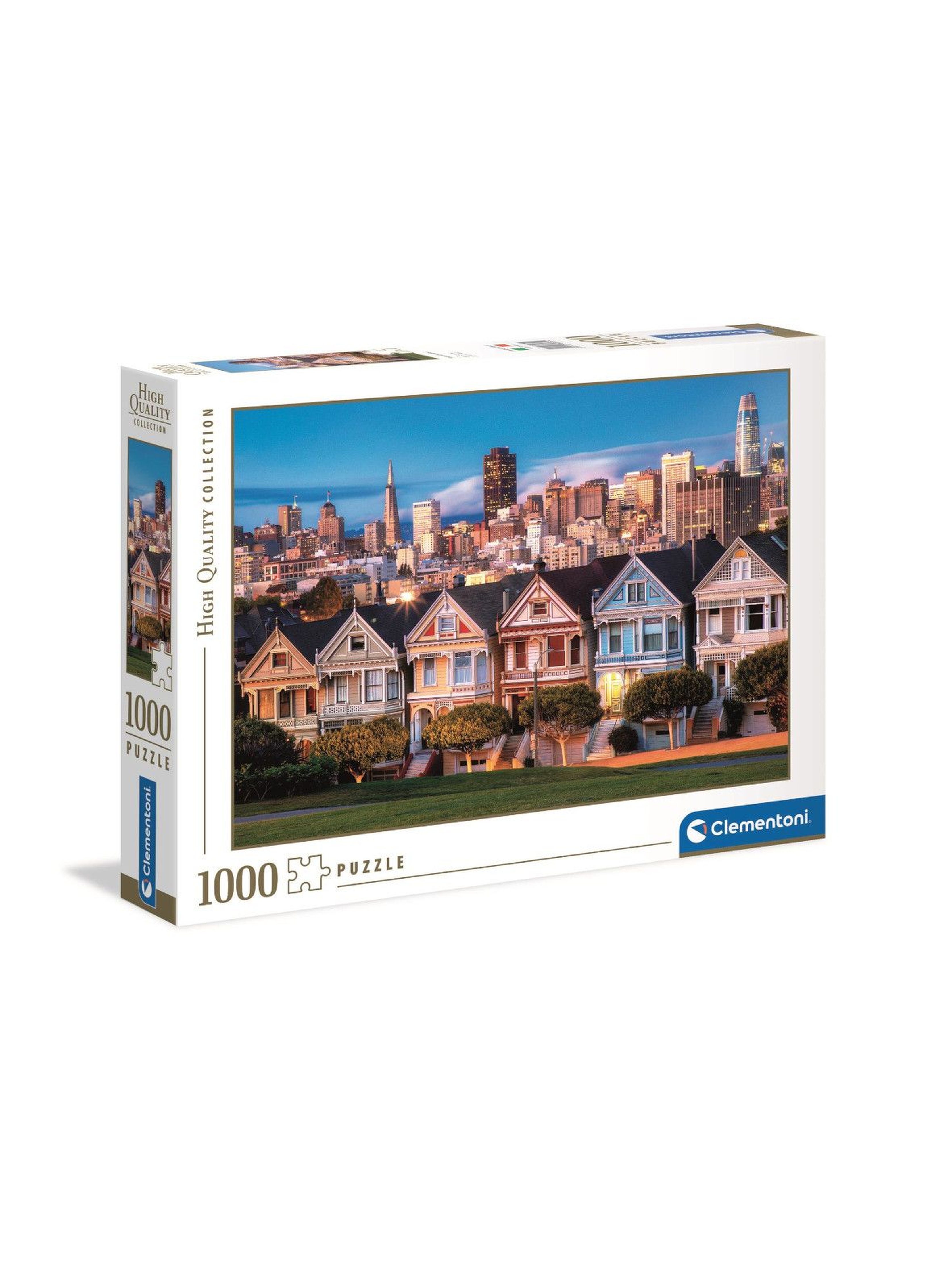 Puzzle Malowane domki Clementoni - 1000 elementów