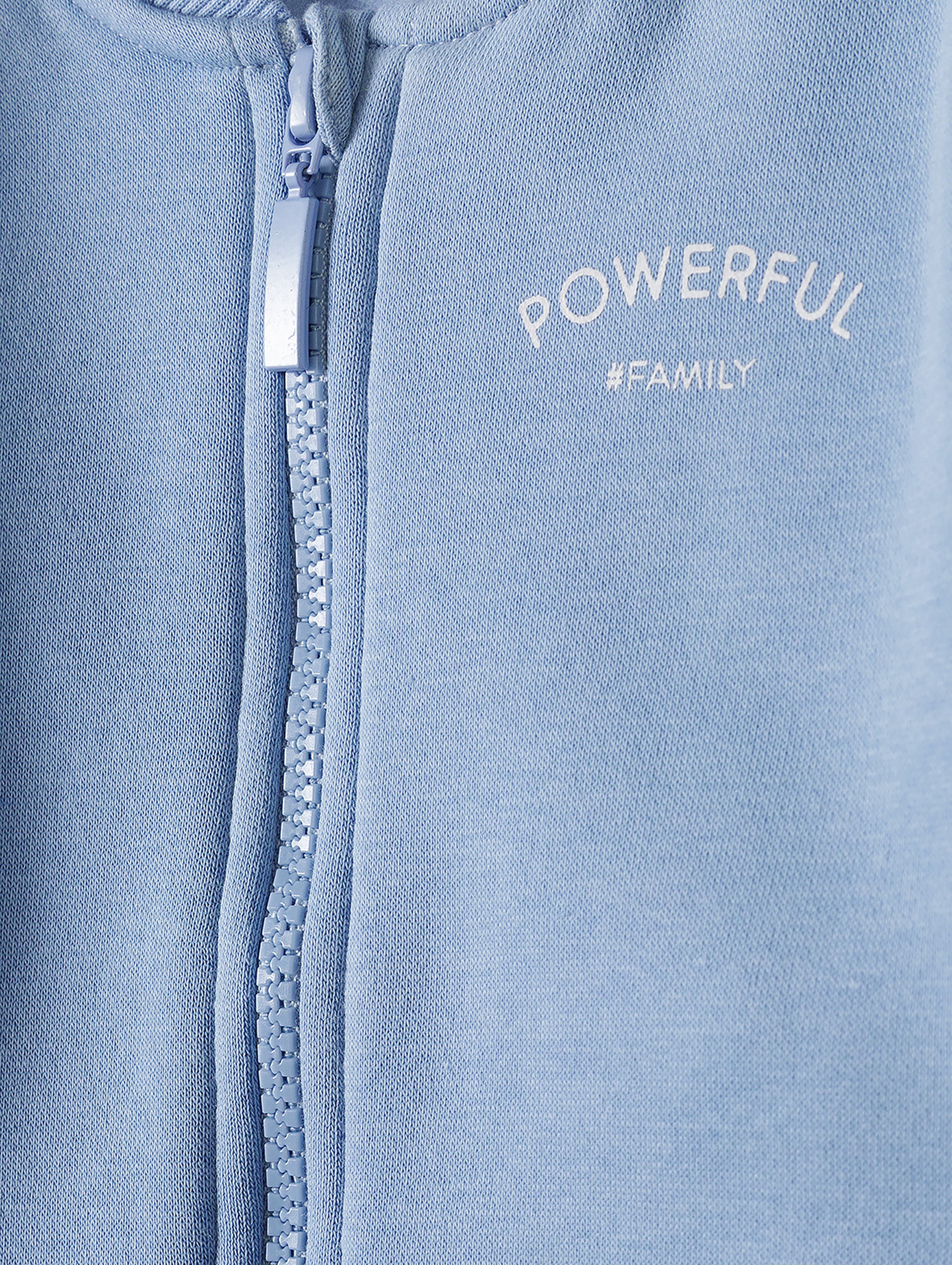 Bluza niemowlęca rozpinana niebieska -  Powerful #Family