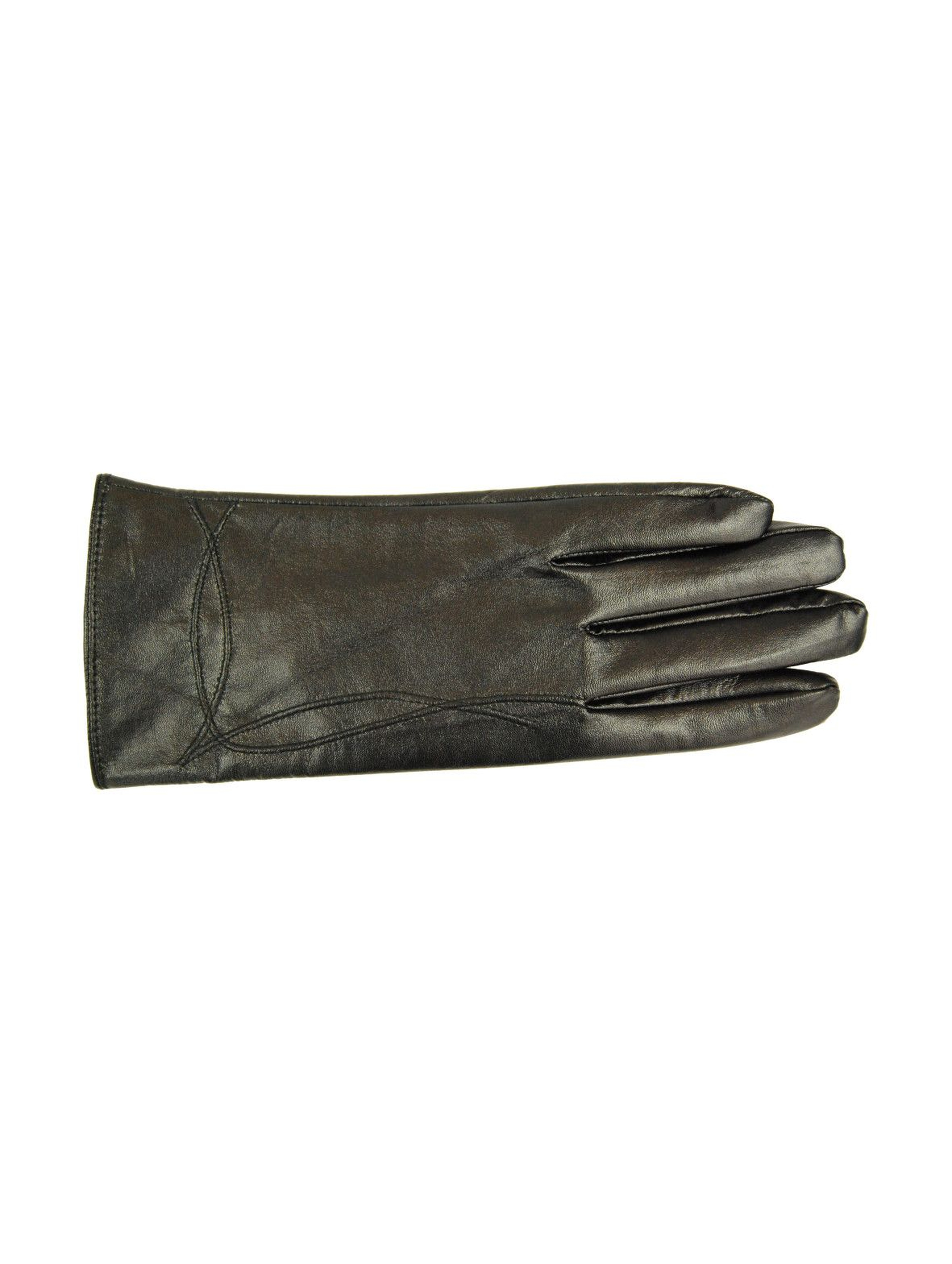 Rękawiczki damskie skórzane - czarne