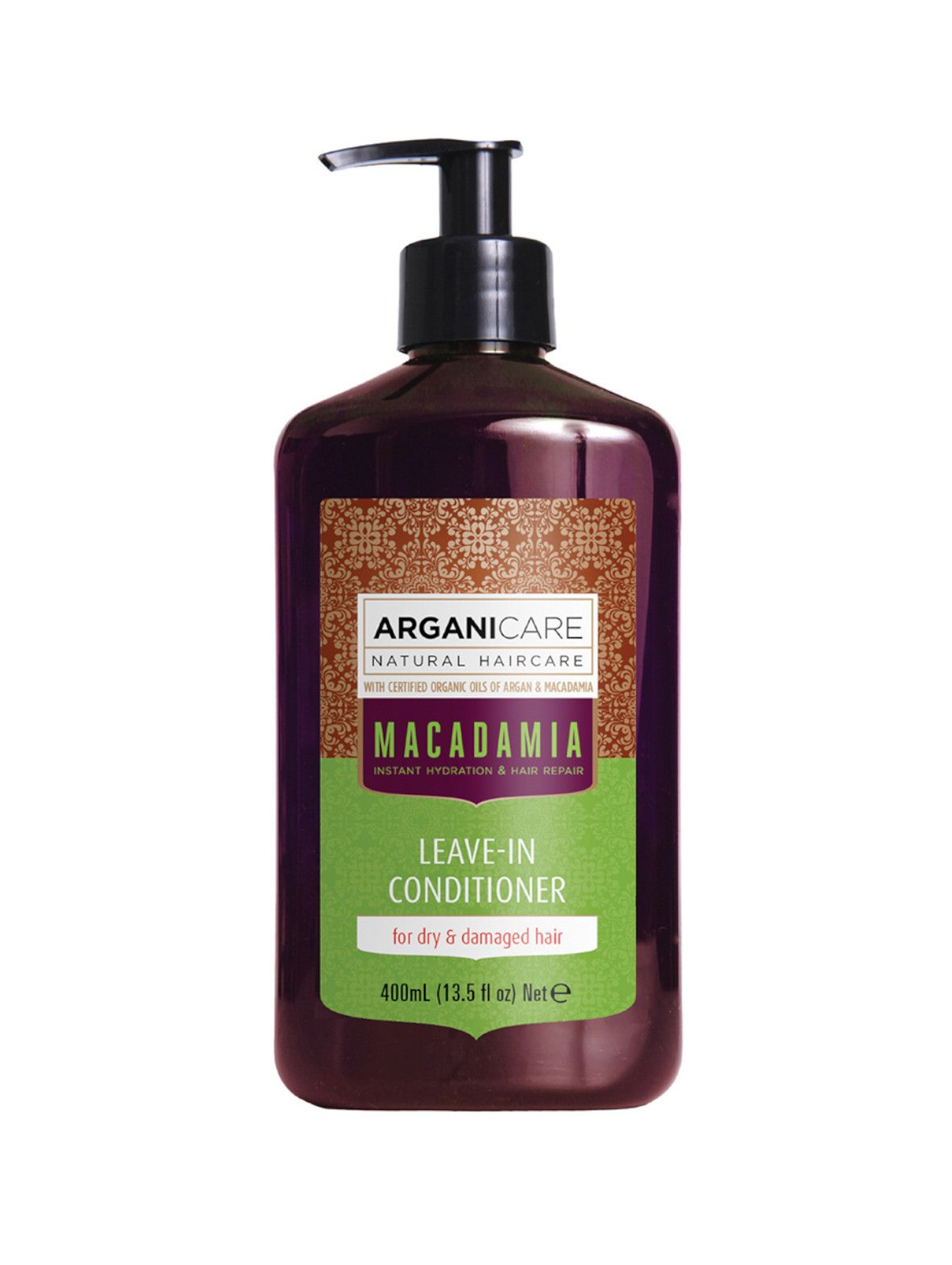 ARGANICARE NATURAL HAIRCARE Macadamia Leave-in Cond dry Naturalna odżywka bez spłukiwania do kręconych włosów - 400 ml