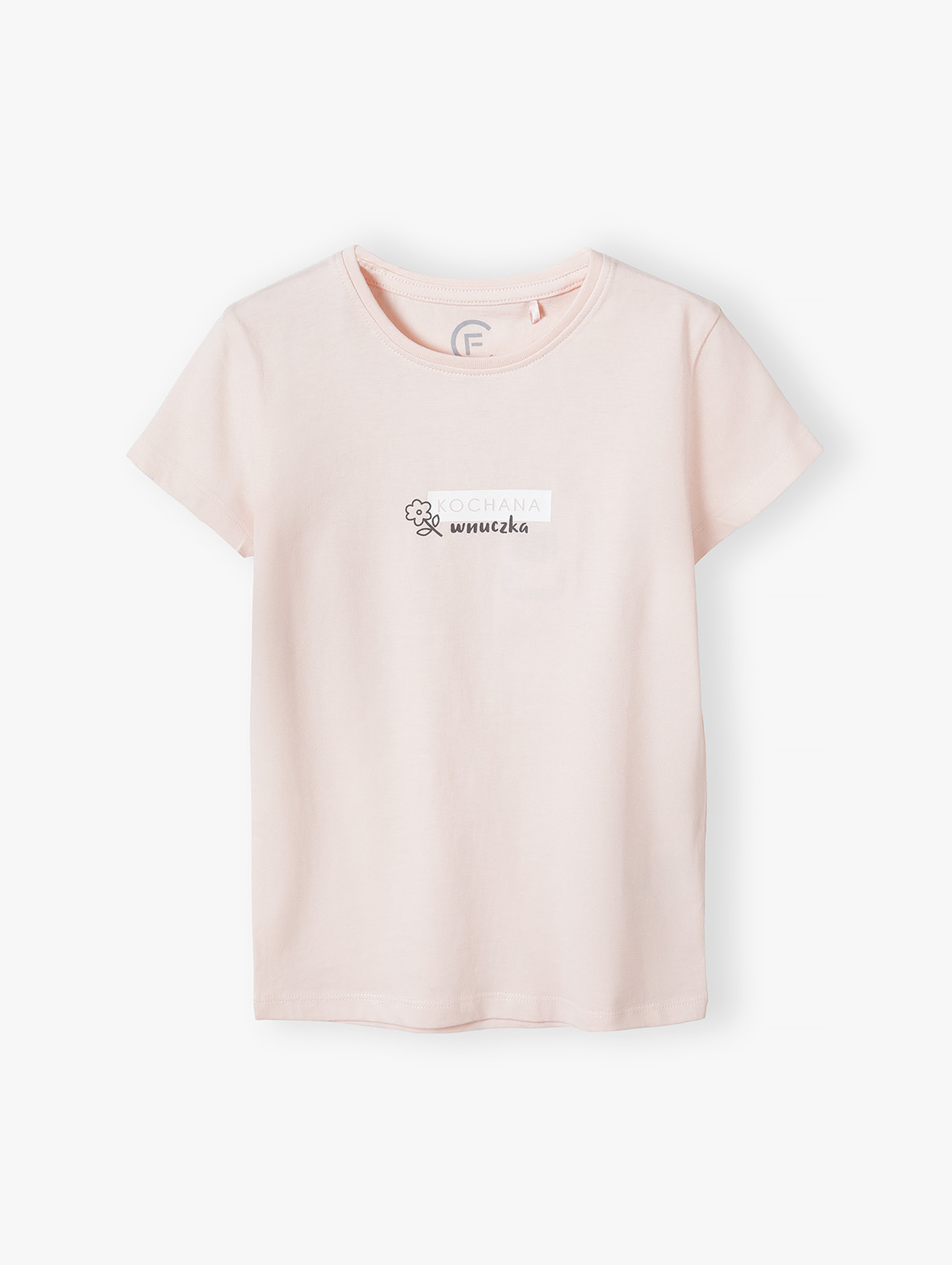 Różowy t-shirt dla dziewczynki - Kochana Wnuczka