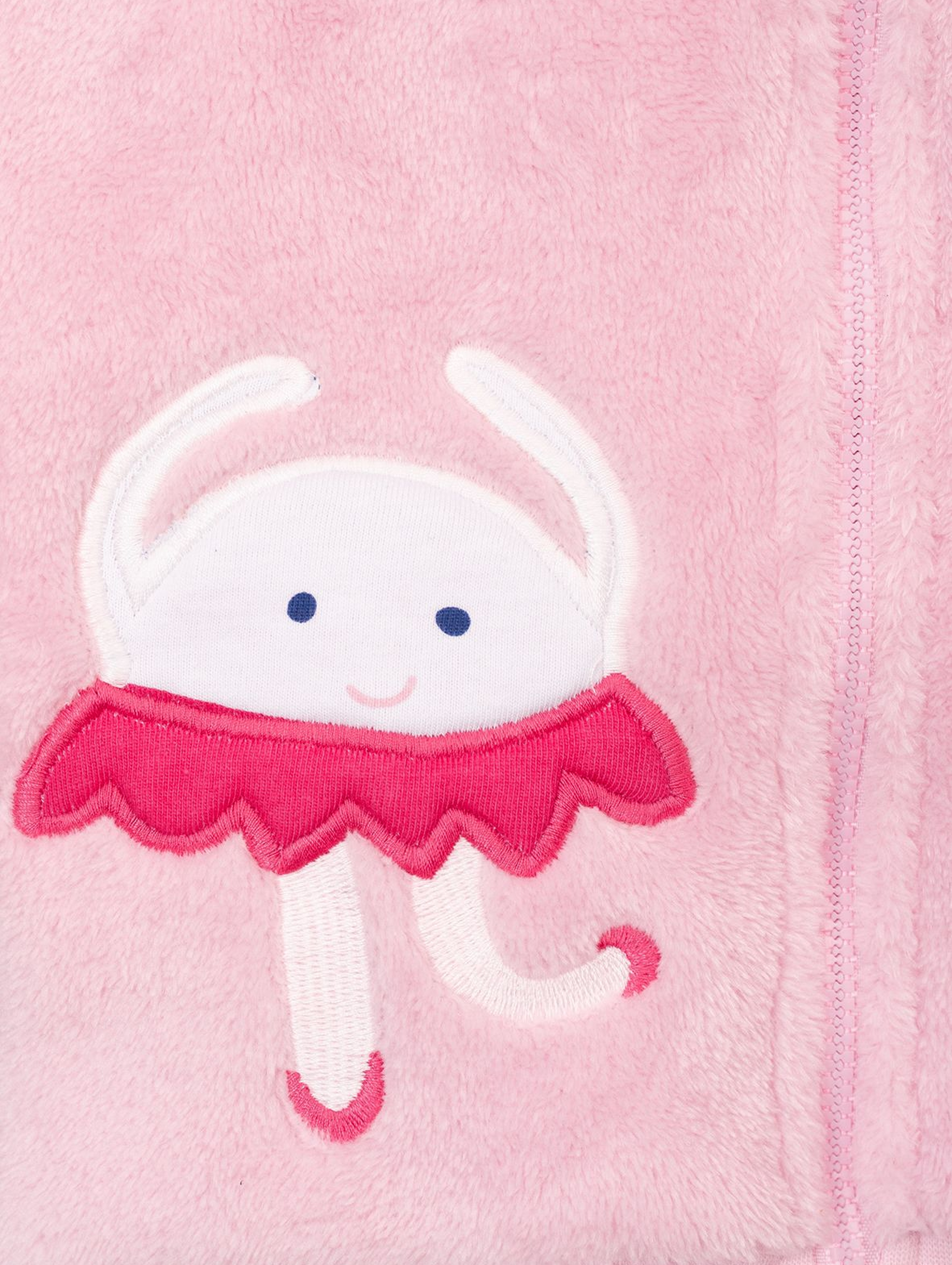 Bluza niemowlęca z kapturem- różowa