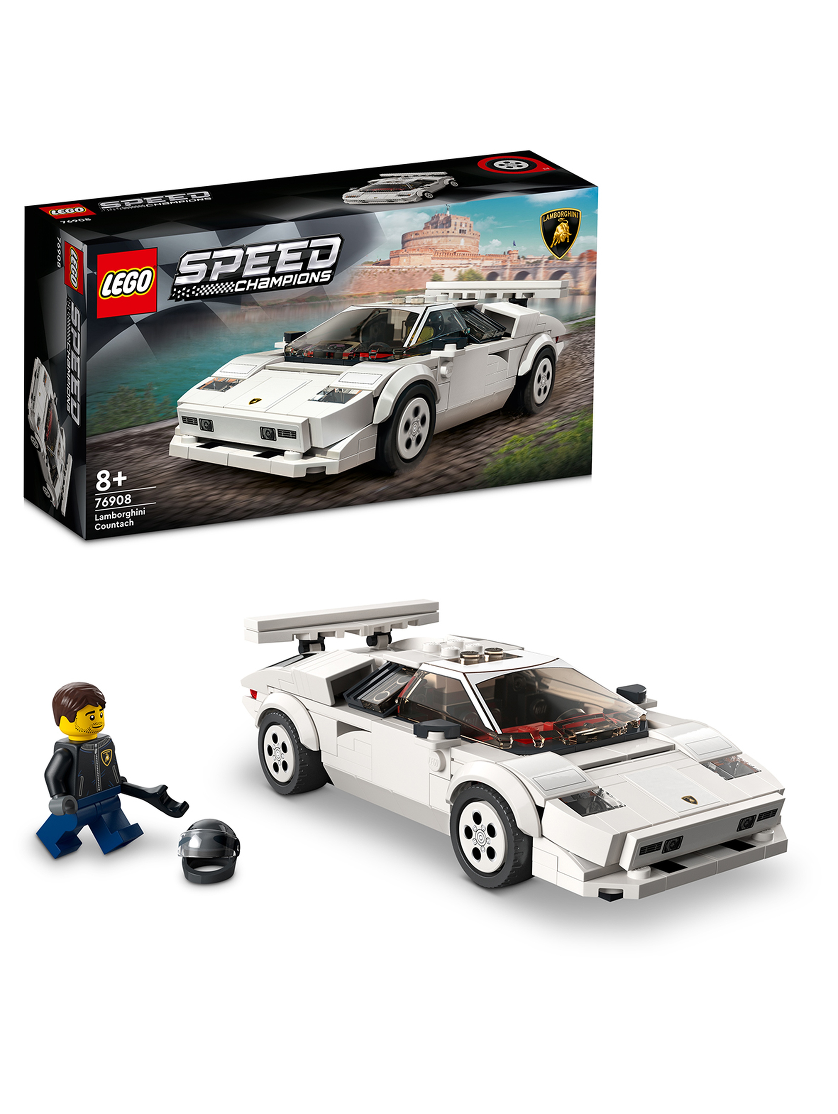 LEGO Speed Champions - Lamborghini Countach 76908 - 262 elementy, wiek 8+
