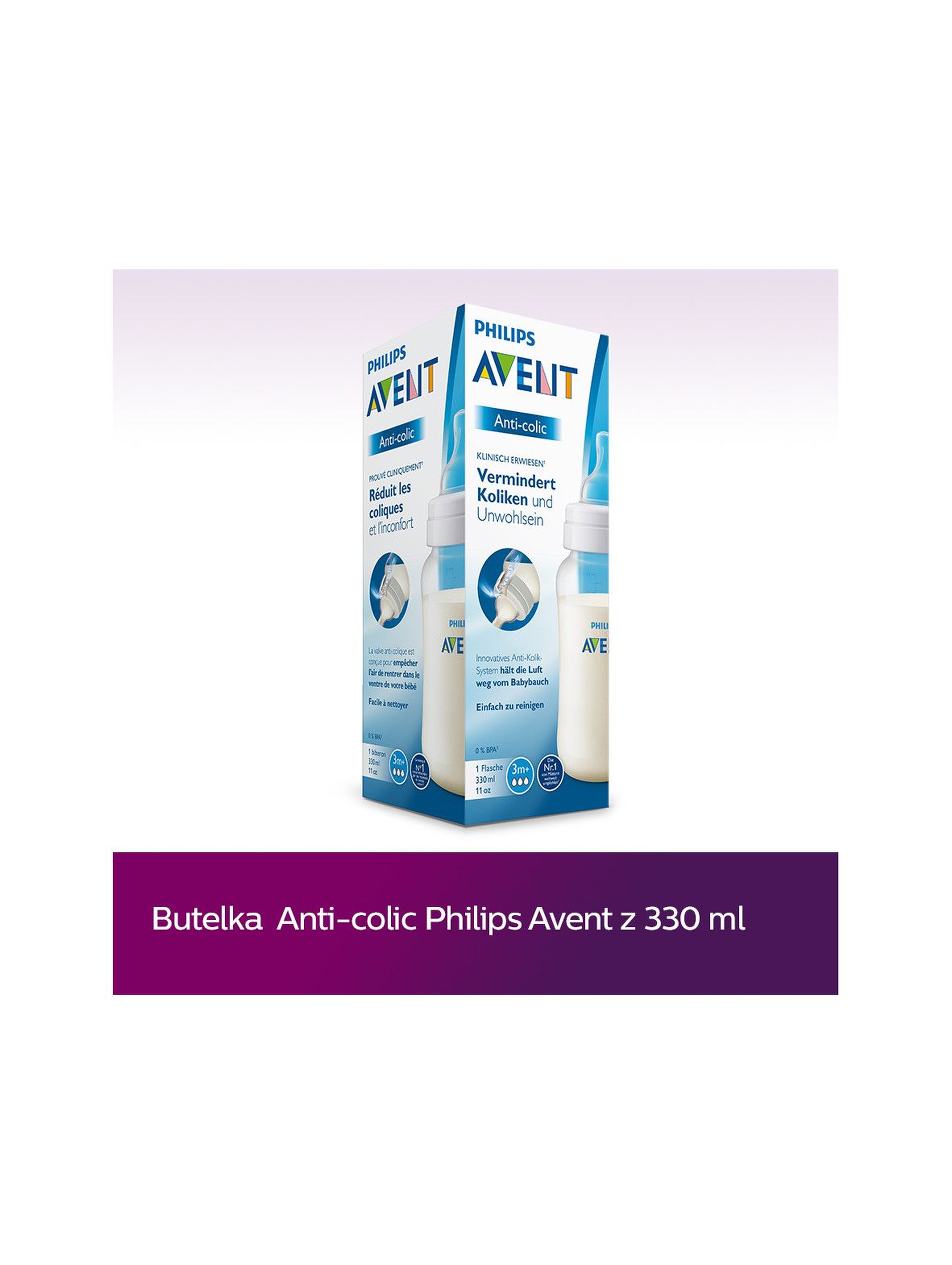 Butelka Avent anti-colic 330ml 3msc+