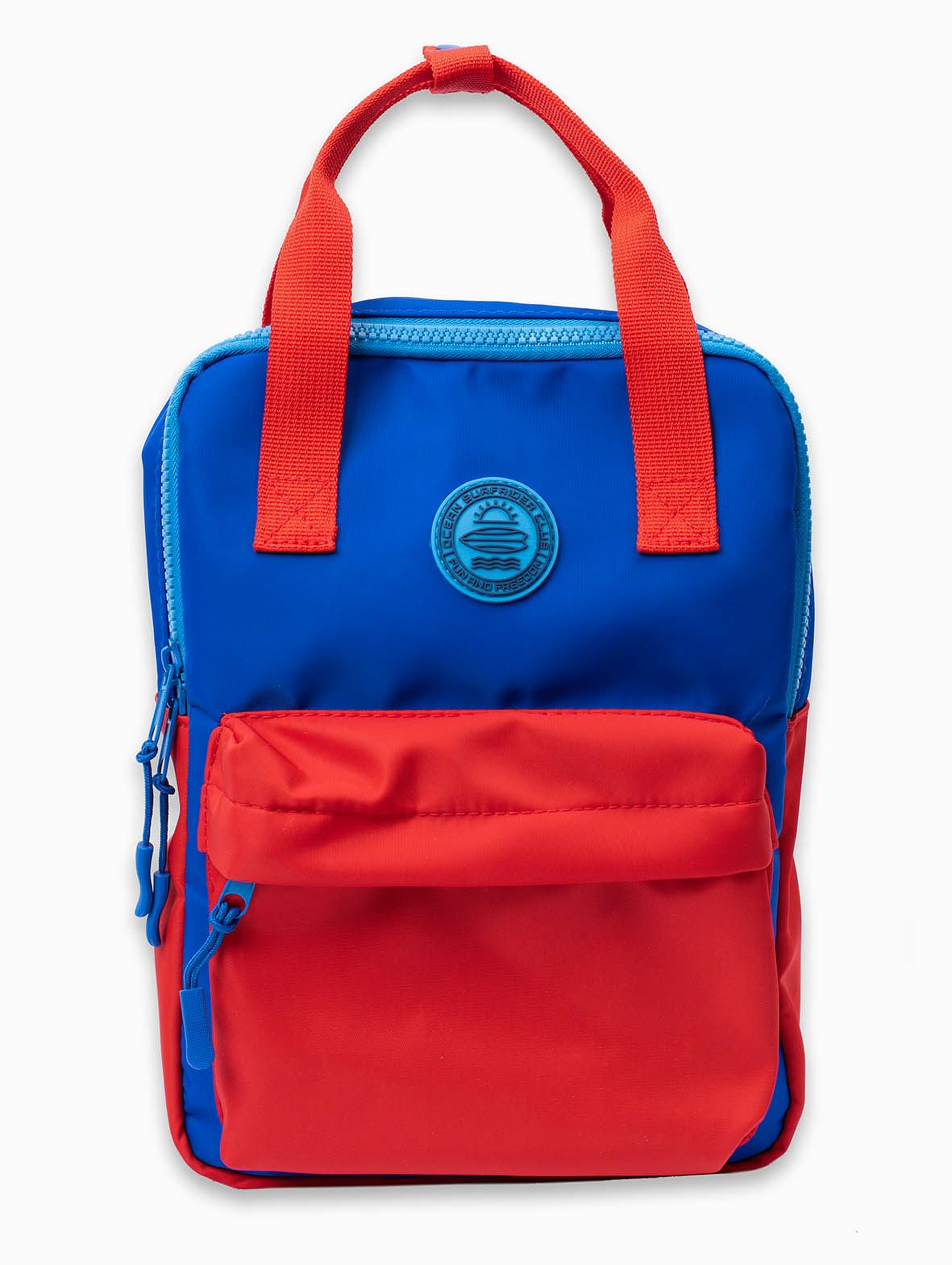 Plecak chłopięcy z funkcją torby w kolorze niebieskim