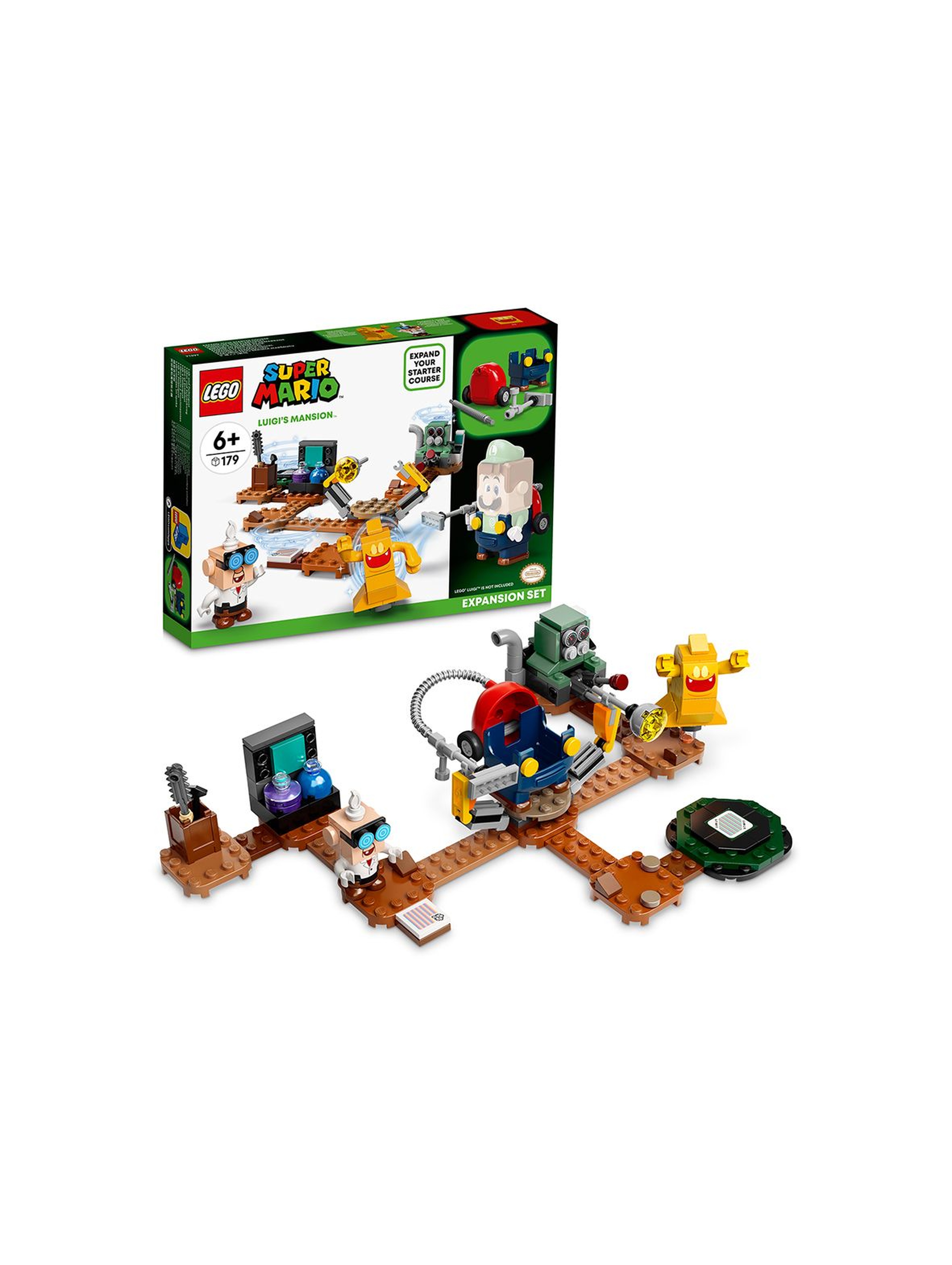 LEGO Super Mario 71397 Laboratorium w rezydencji Luigiego i Poltergust - zestaw rozszerzający