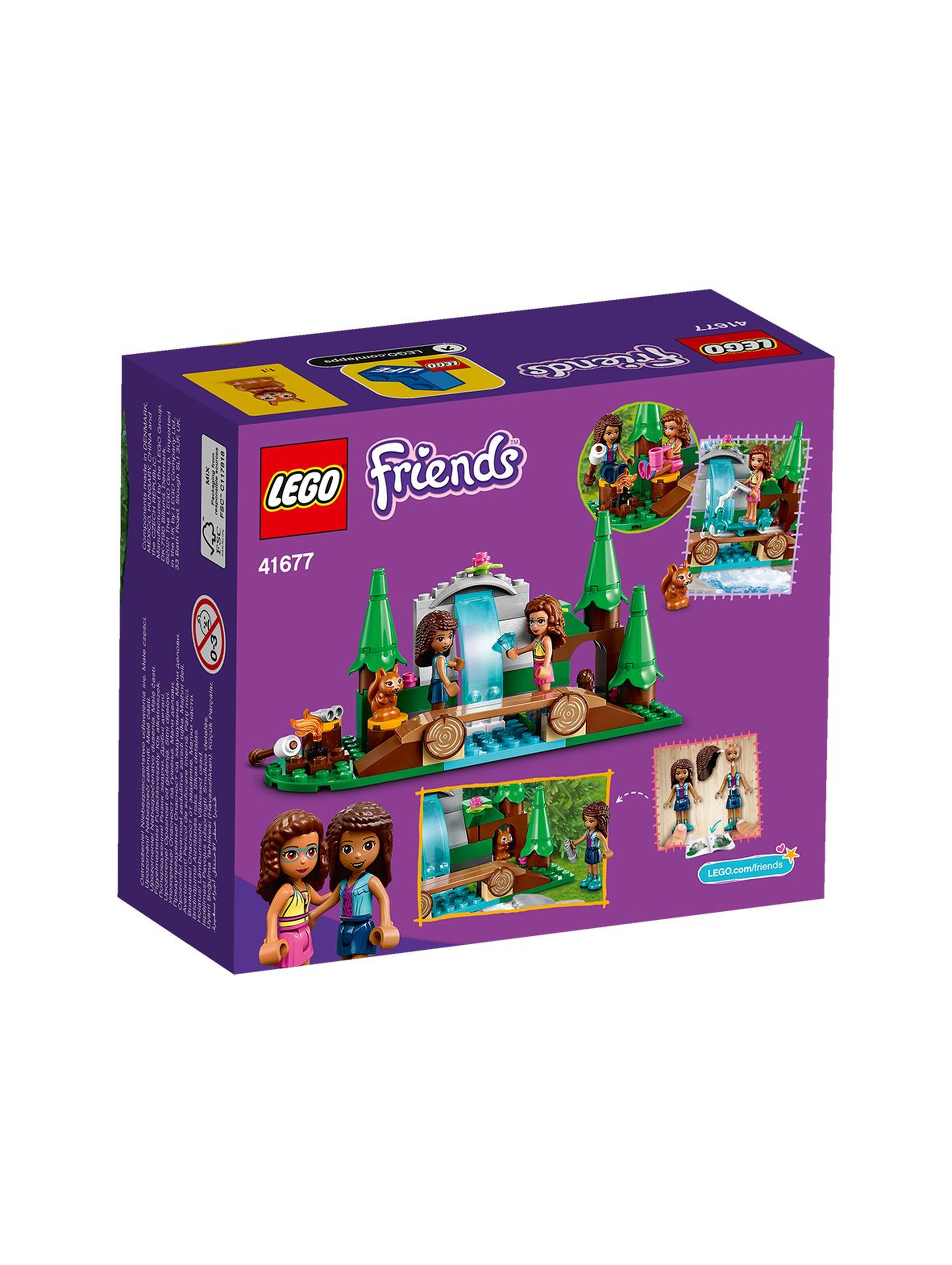 LEGO® Friends Leśny wodospad 41677 - 93 elementy, wiek 5+