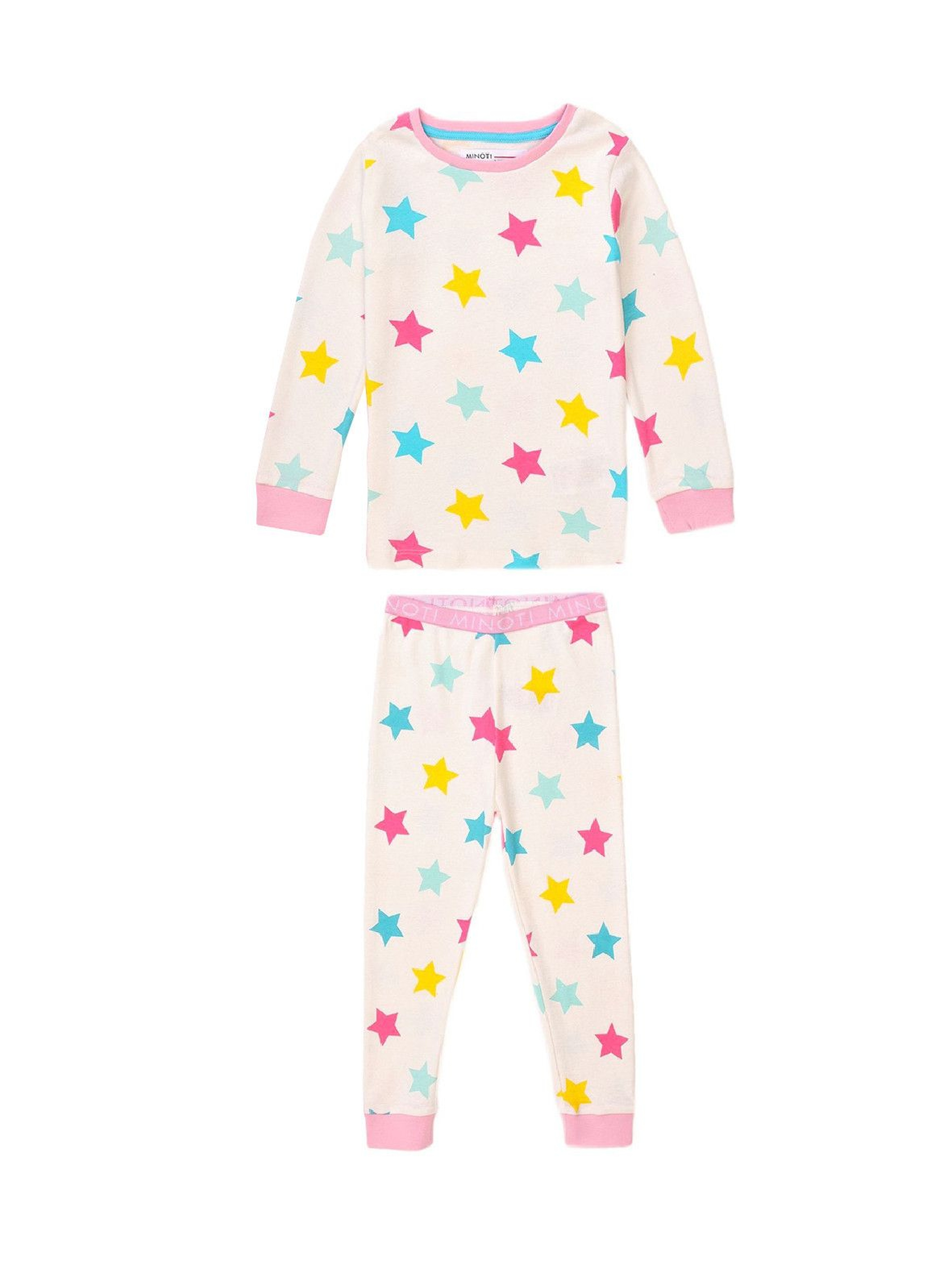 Piżama niemowlęca bawełniana w gwiazdki