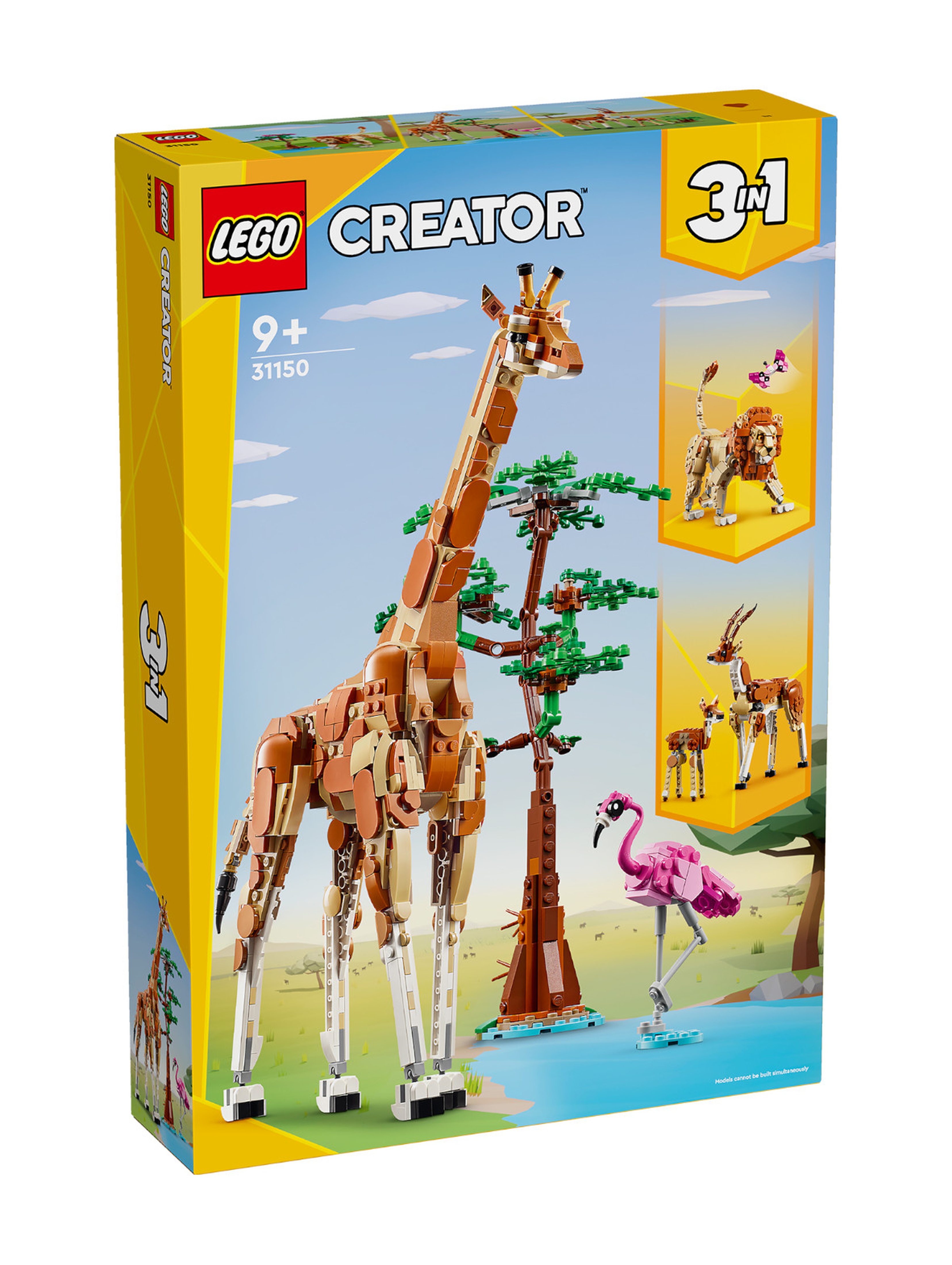 LEGO Klocki Creator 31150 Dzikie zwierzęta z safari 3w1