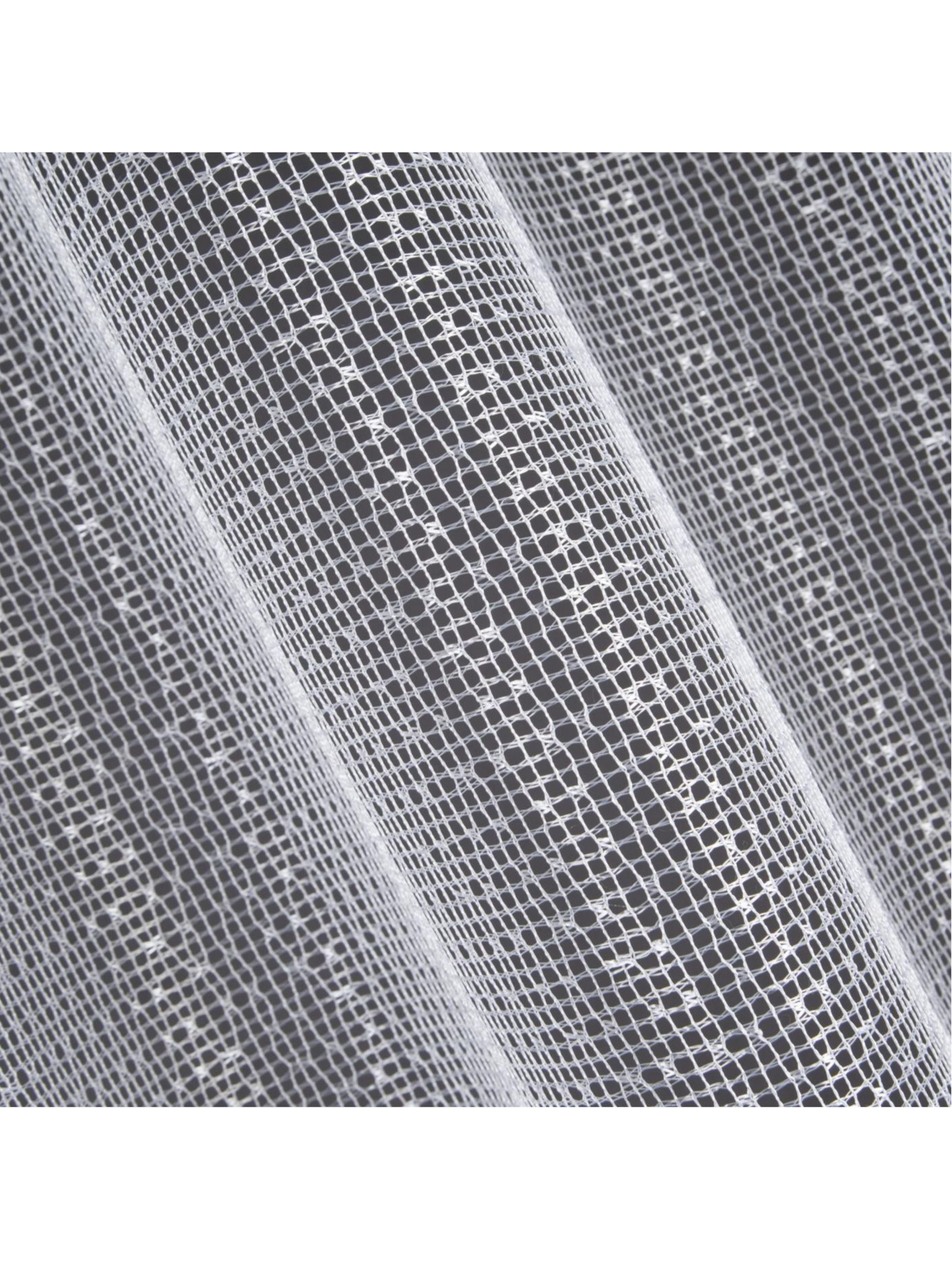 Biała firana 140x250 cm o strukturze siateczki