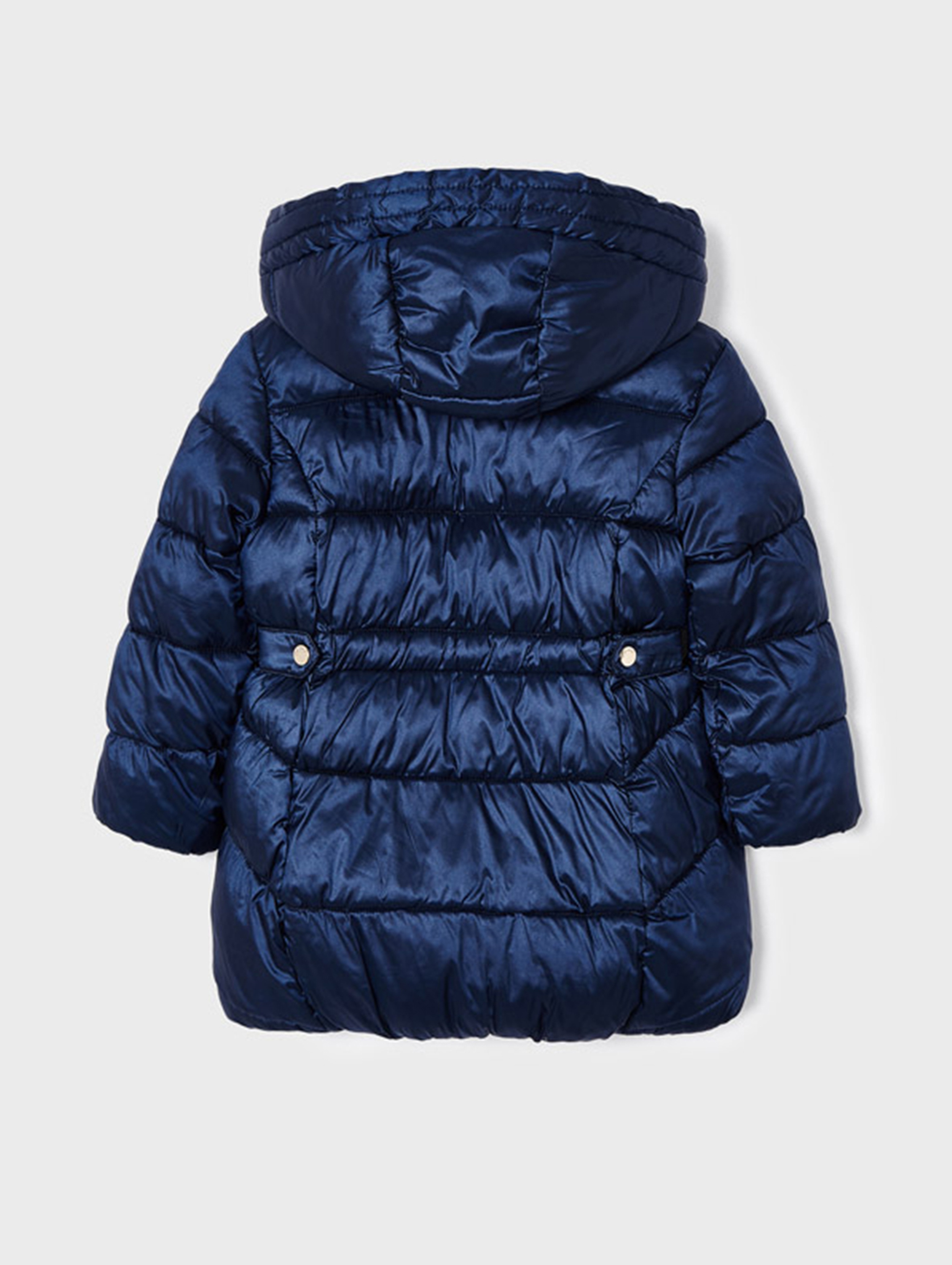 Granatowa pikowana kurtka dziewczęca zimowa