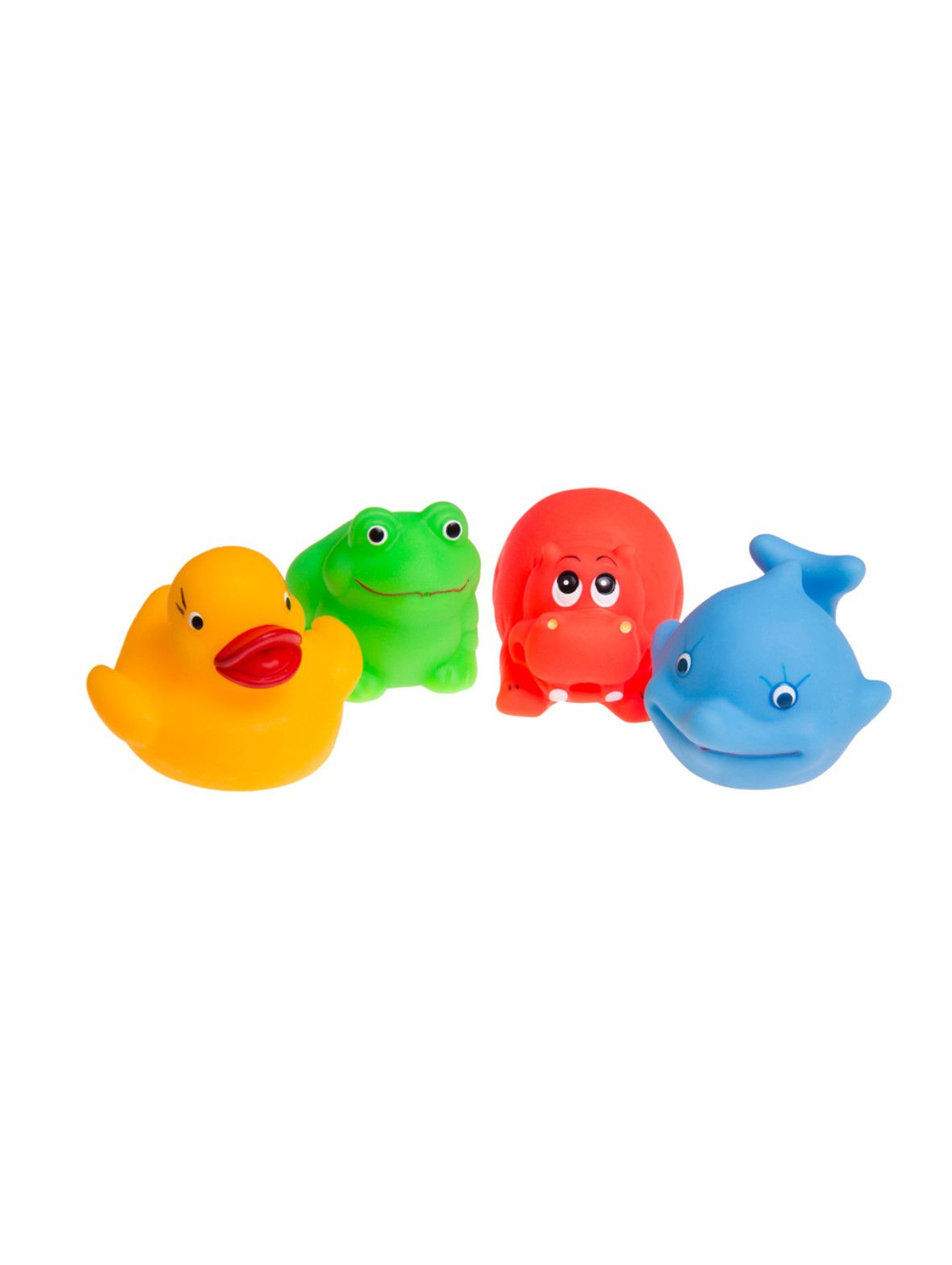 Zabawki do kąpieli kolorowe zwierzątka 4 szt