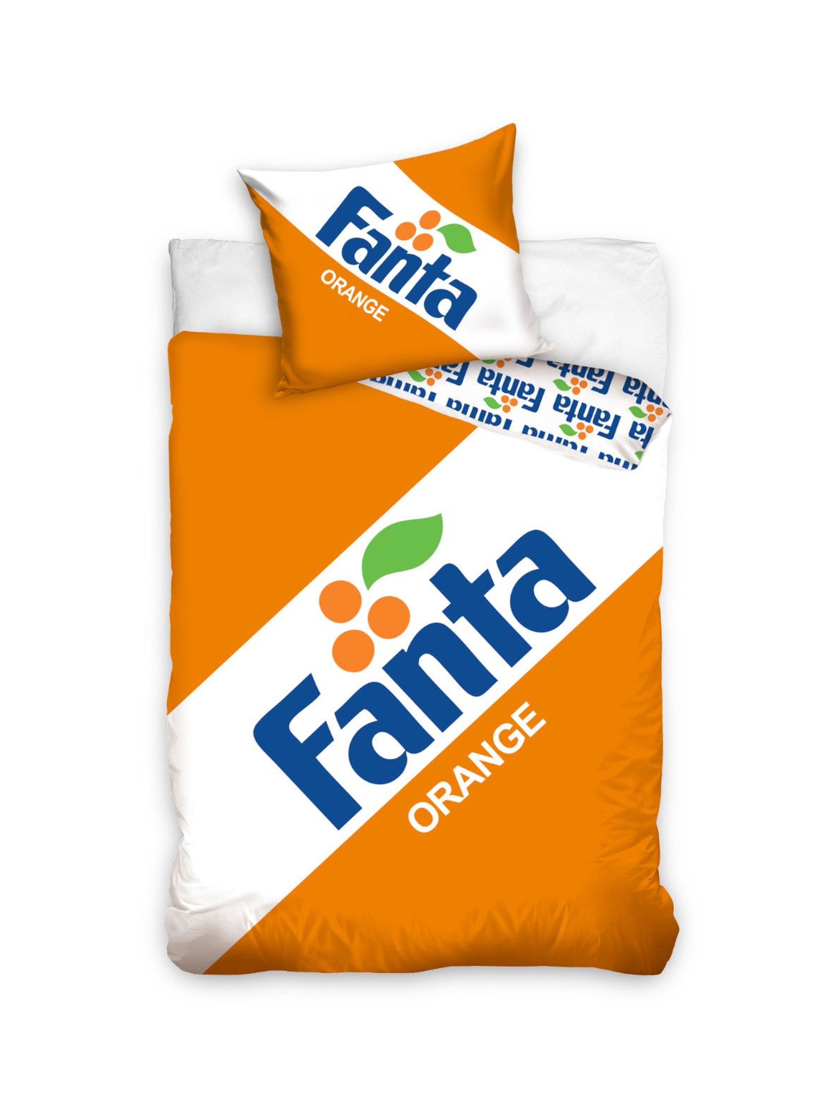 Pościel bawełniana Fanta Orange 160x200+70x80 cm