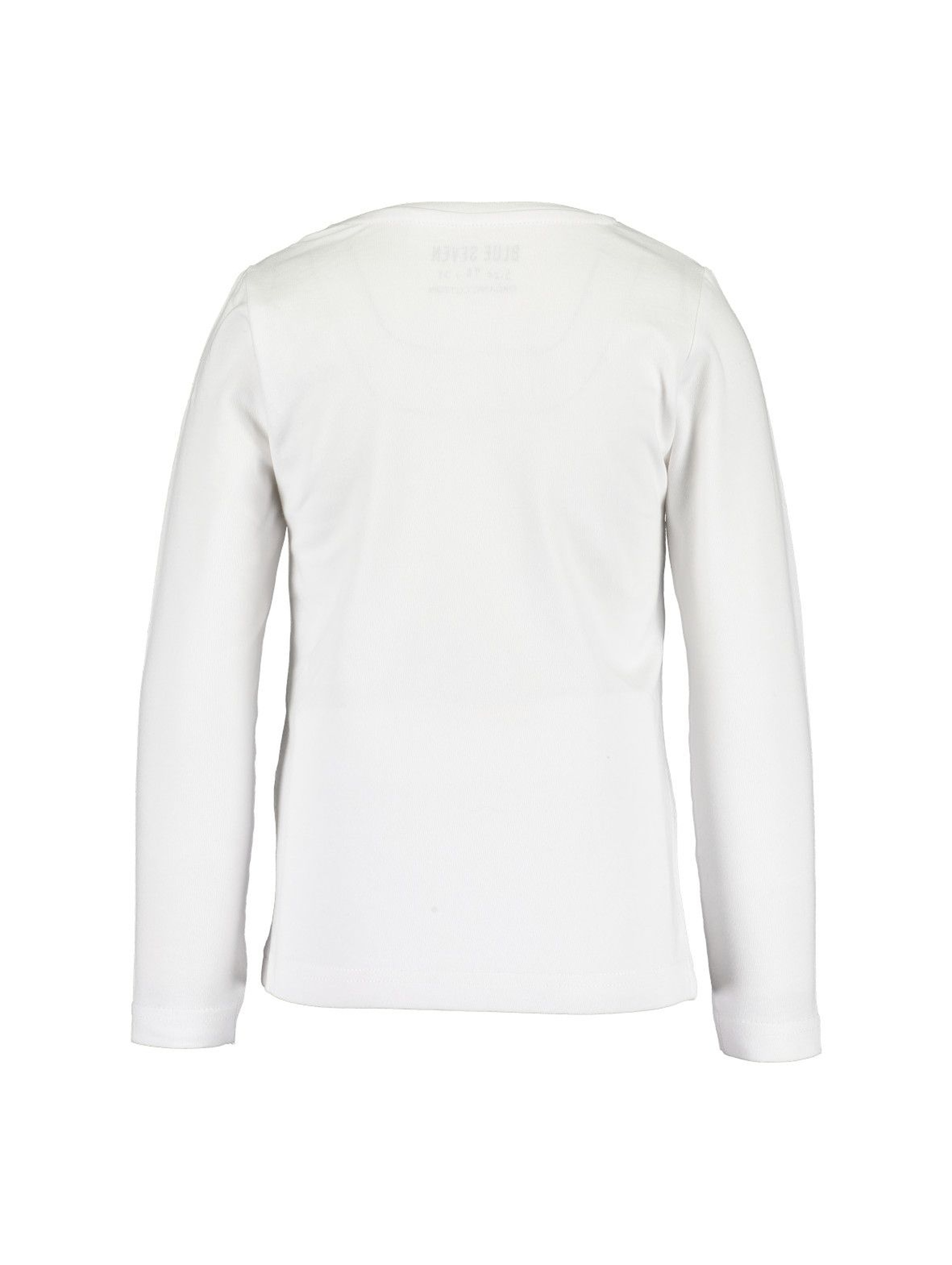 Biała bawełniana bluzka z kolorowym nadrukiem