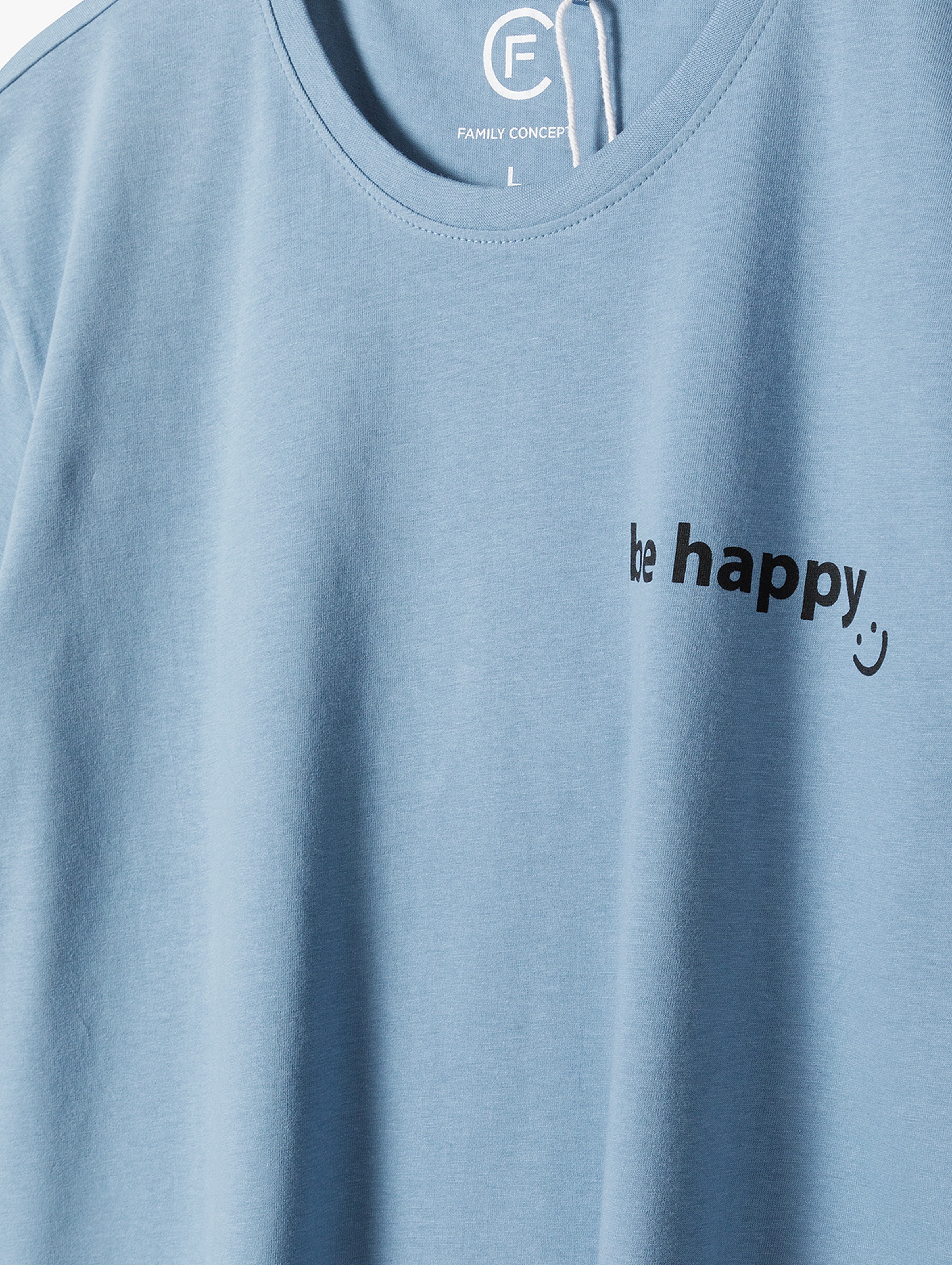 T-shirt z napisem - Be Happy