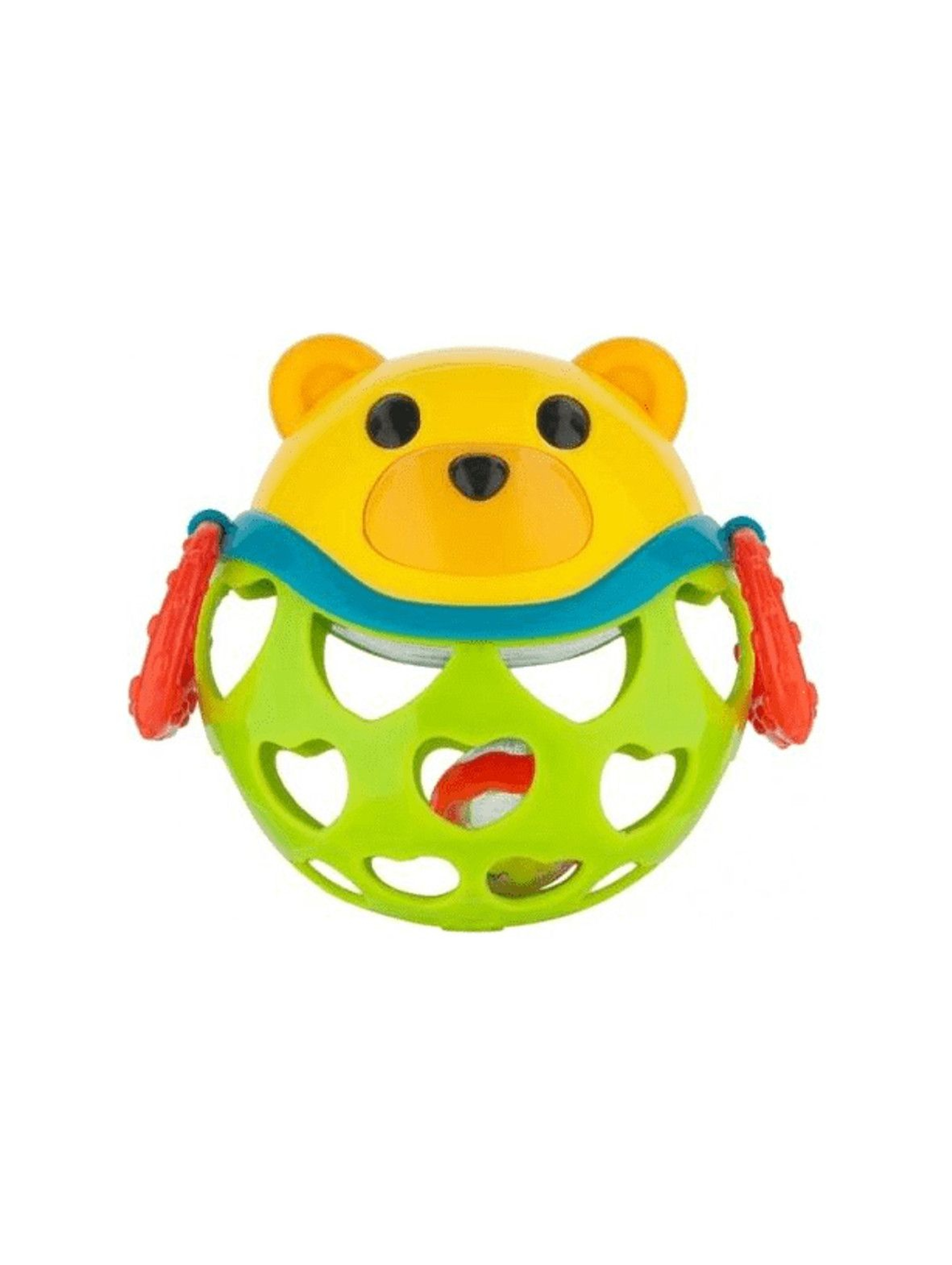 Interaktywna zabawka dla niemowlaka z grzechotką "Miś Zielony"