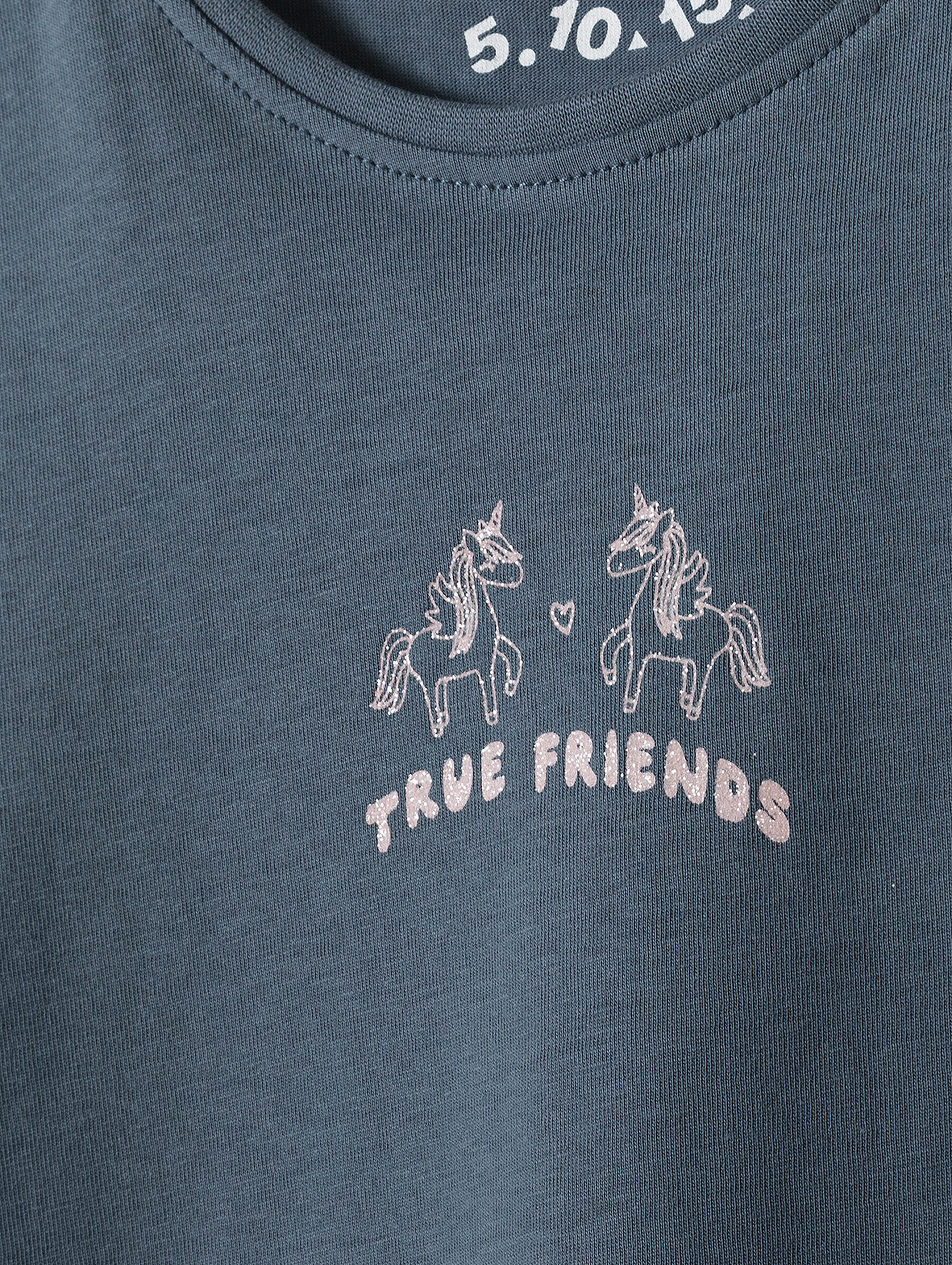 Koszulka dziewczęca z dzianiny - True Friends - 5.10.15.