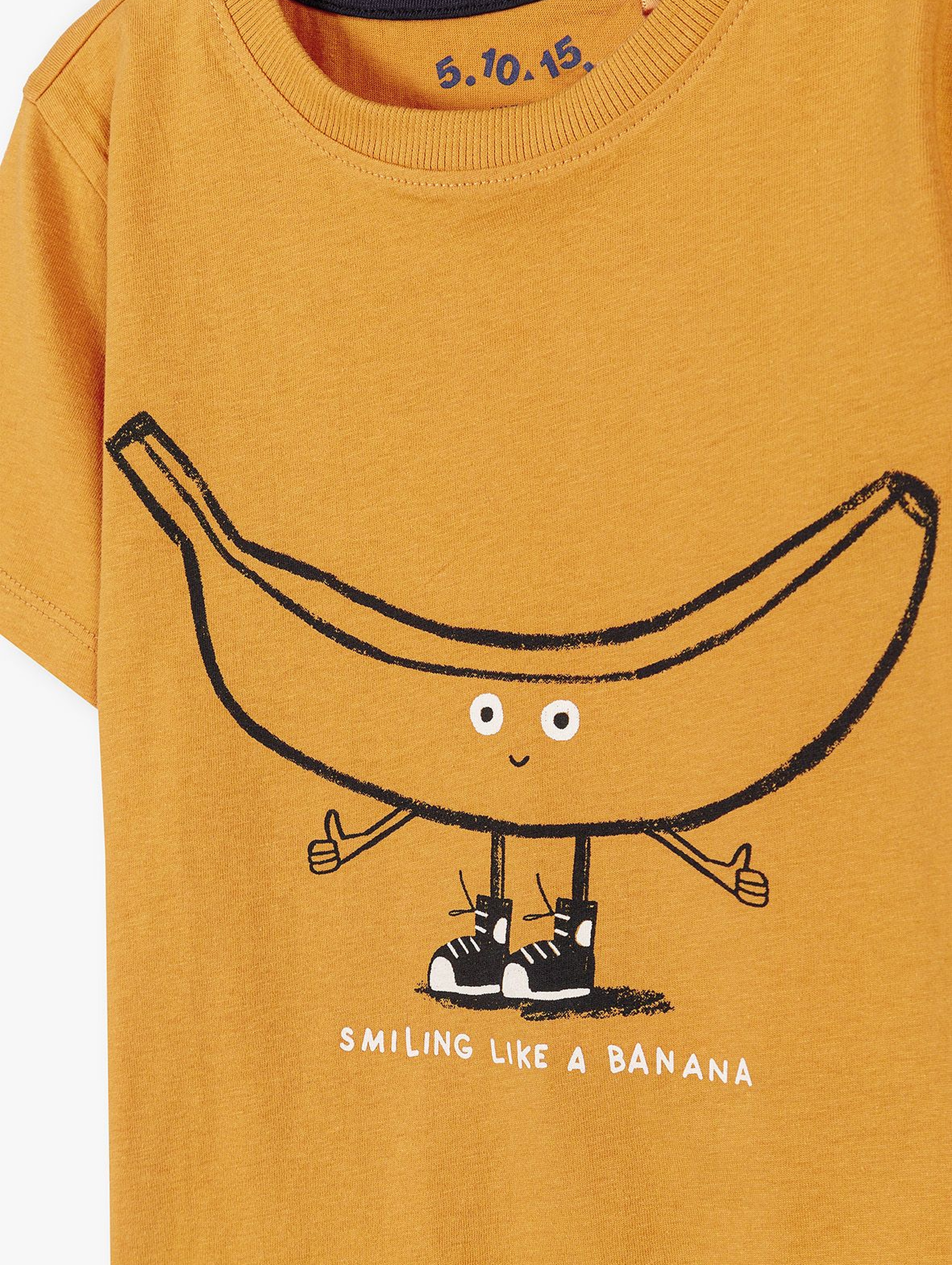 Bawełniany t-shirt chłopięcy - SMILING LIKE A BANANA