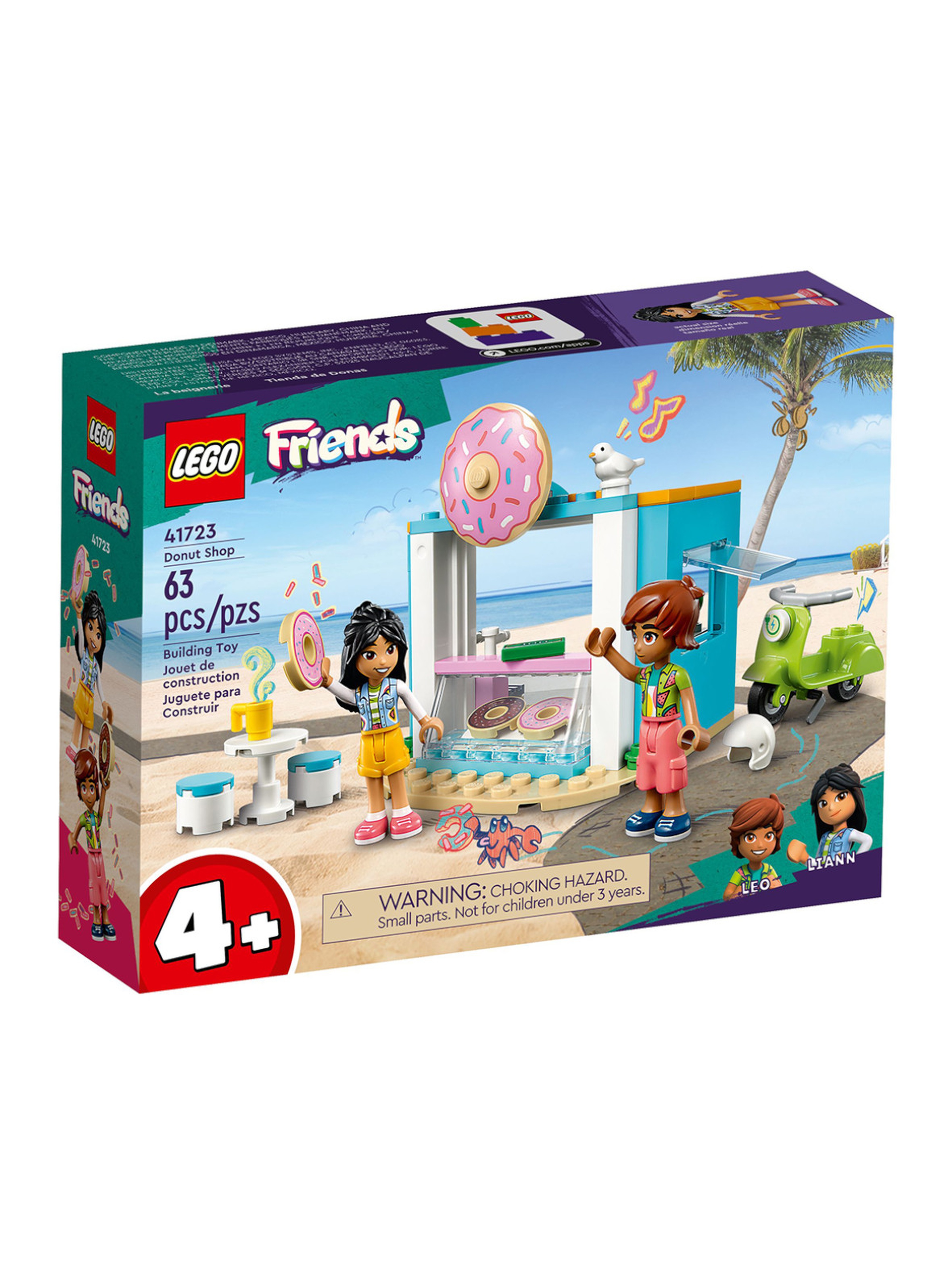 Klocki LEGO Friends 41723 Cukiernia z pączkami - 63 elementy, wiek 4 +