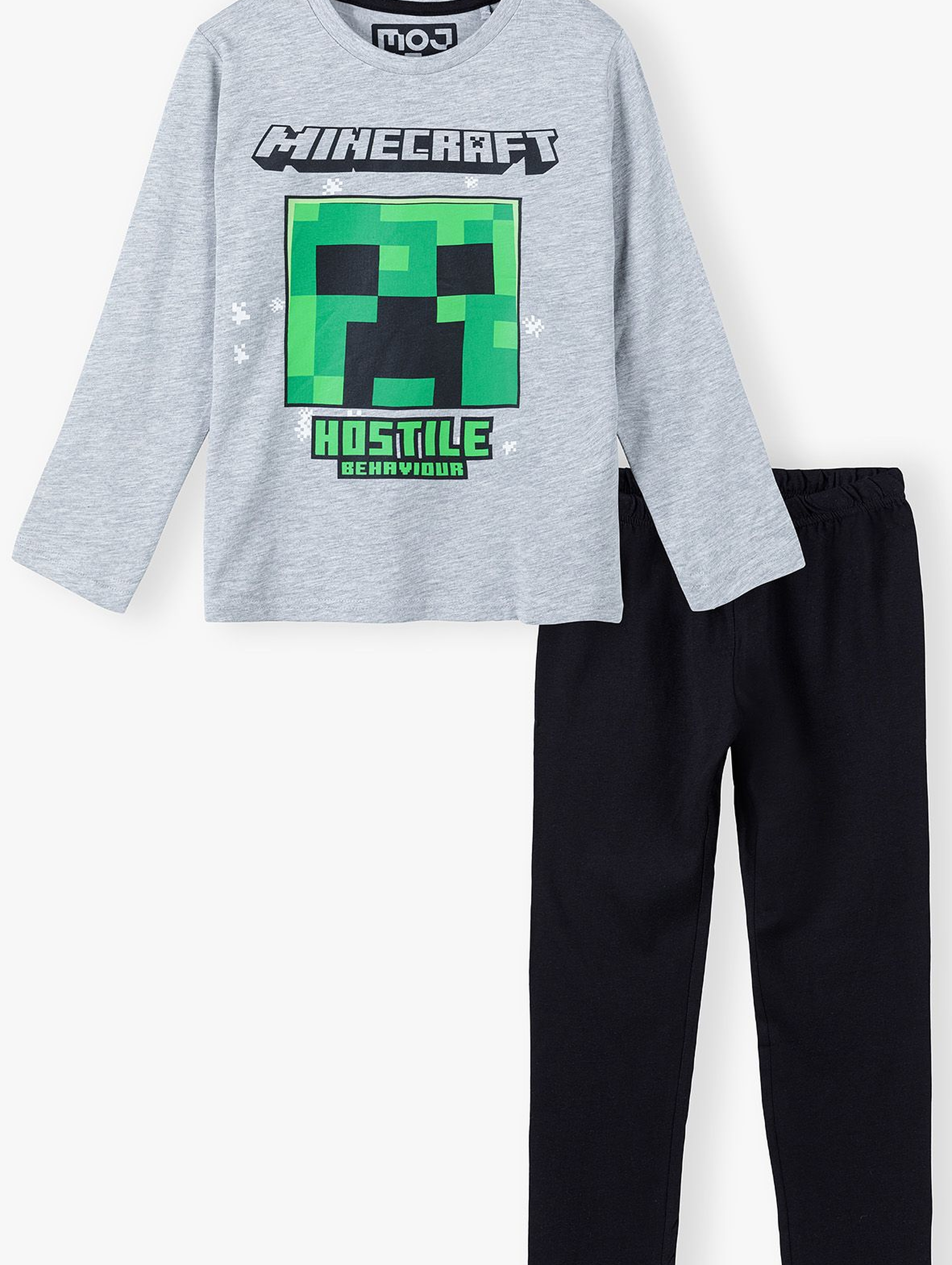 Piżama chłopięca z długim rękawem Minecraft