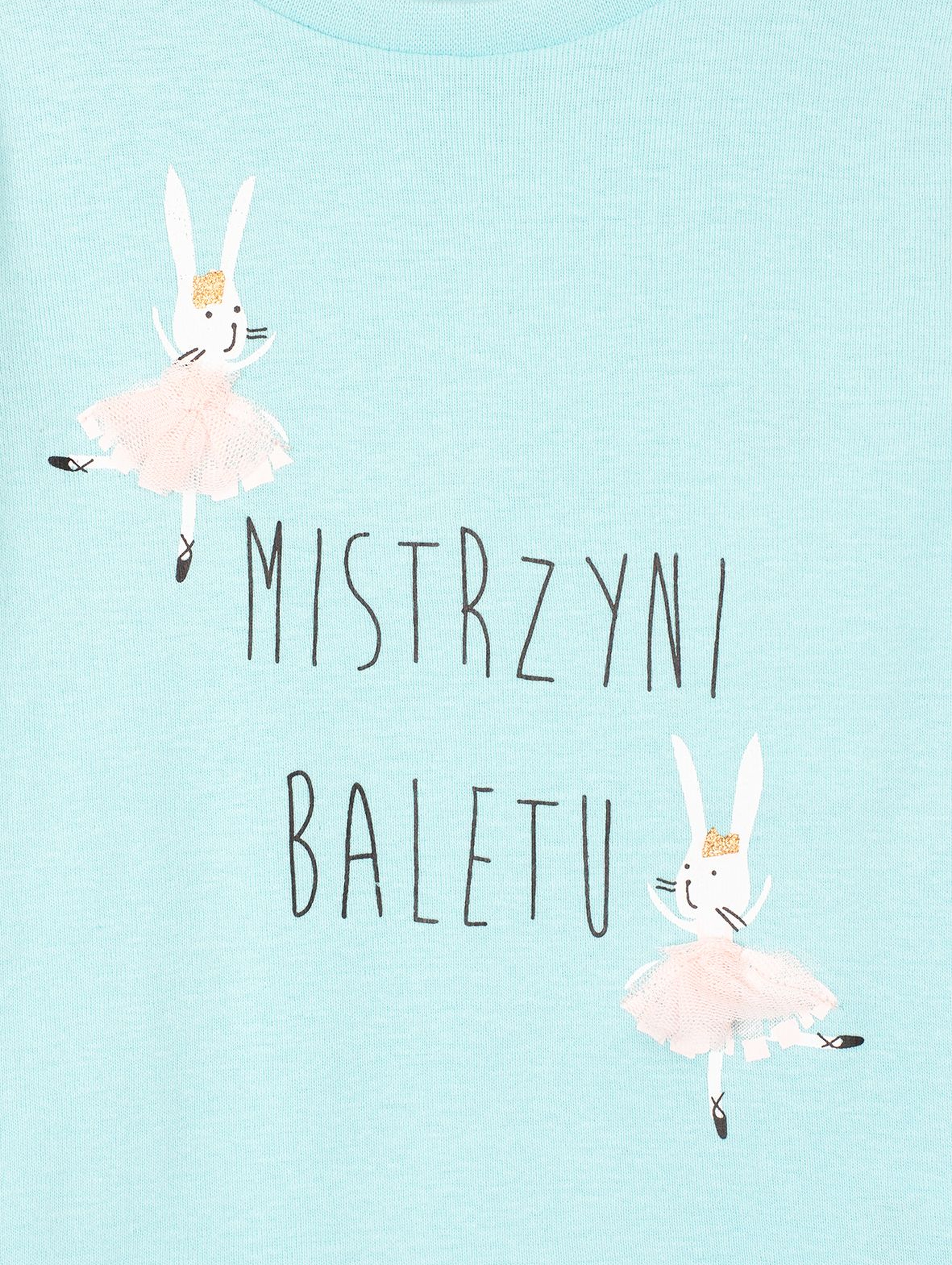 Bawełniane body niemowlęce z napisem Mistrzyni Baletu